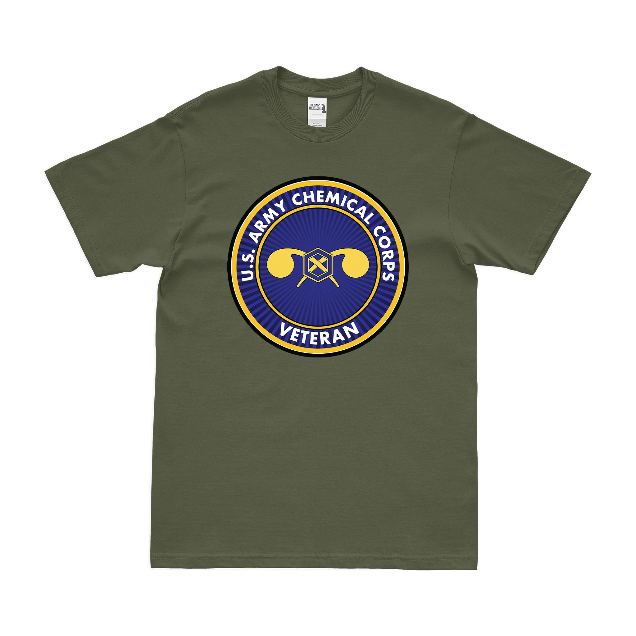 U.S. Army Chemical Corps Veteran Logo T-Shirt - Image 2
