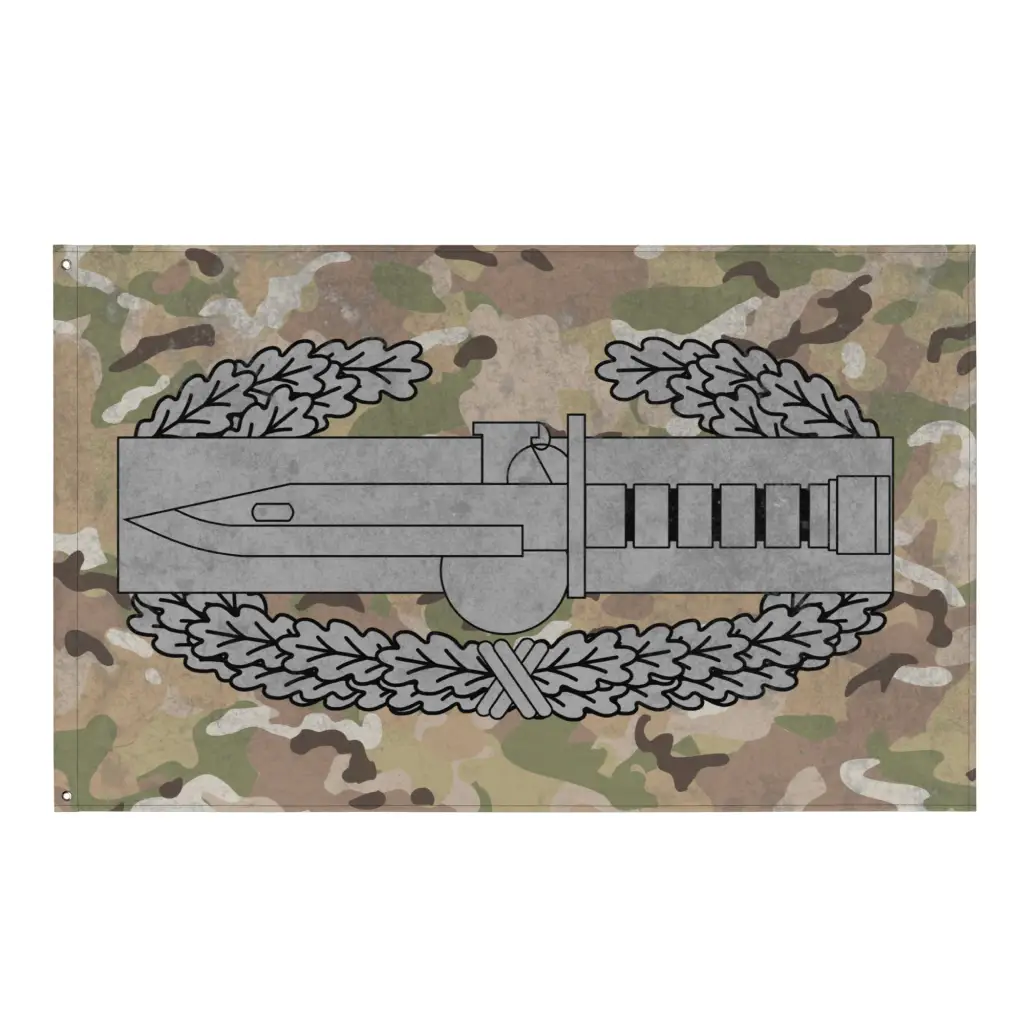 U.S. Army Combat Action Badge Indoor Wall Flag