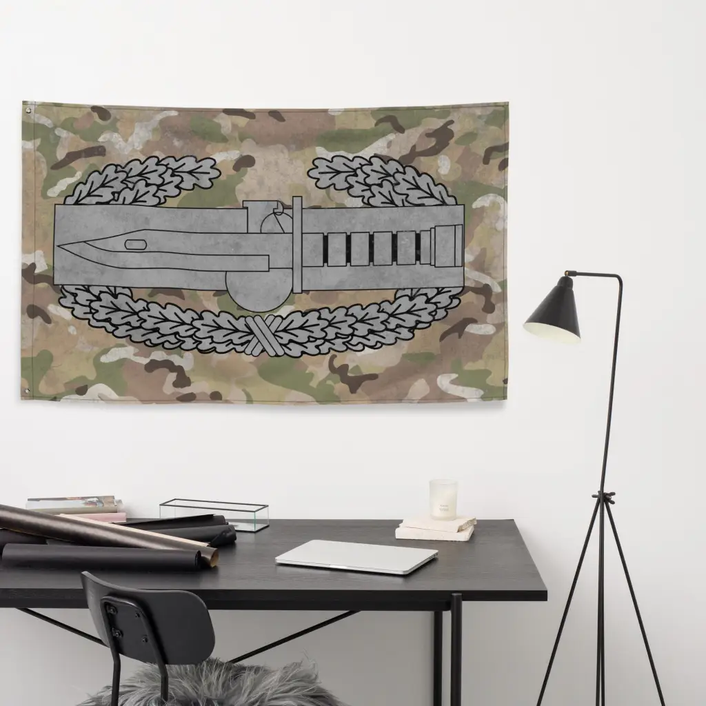U.S. Army Combat Action Badge Indoor Wall Flag - Image 4
