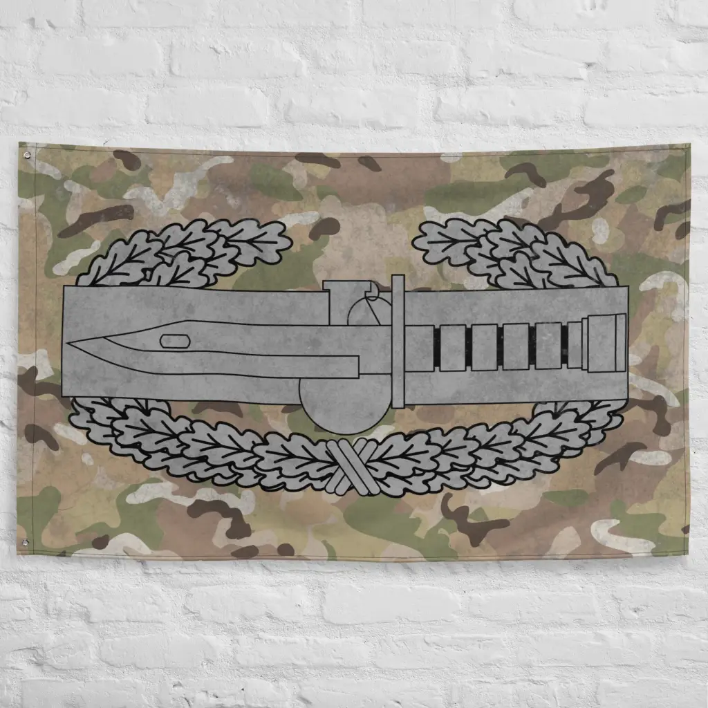 U.S. Army Combat Action Badge Indoor Wall Flag - Image 5