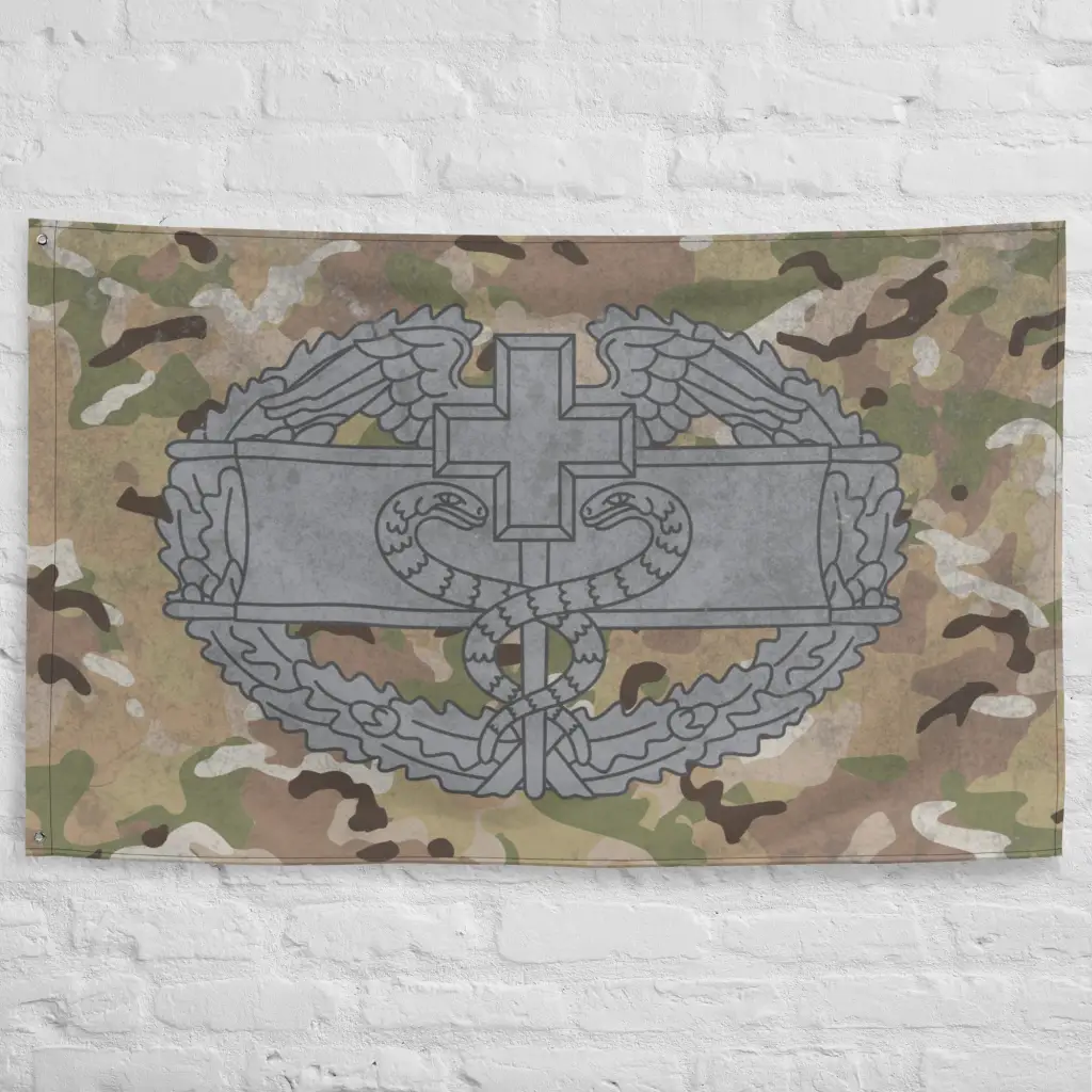 U.S. Army Combat Medical Badge Indoor Wall Flag - Image 5