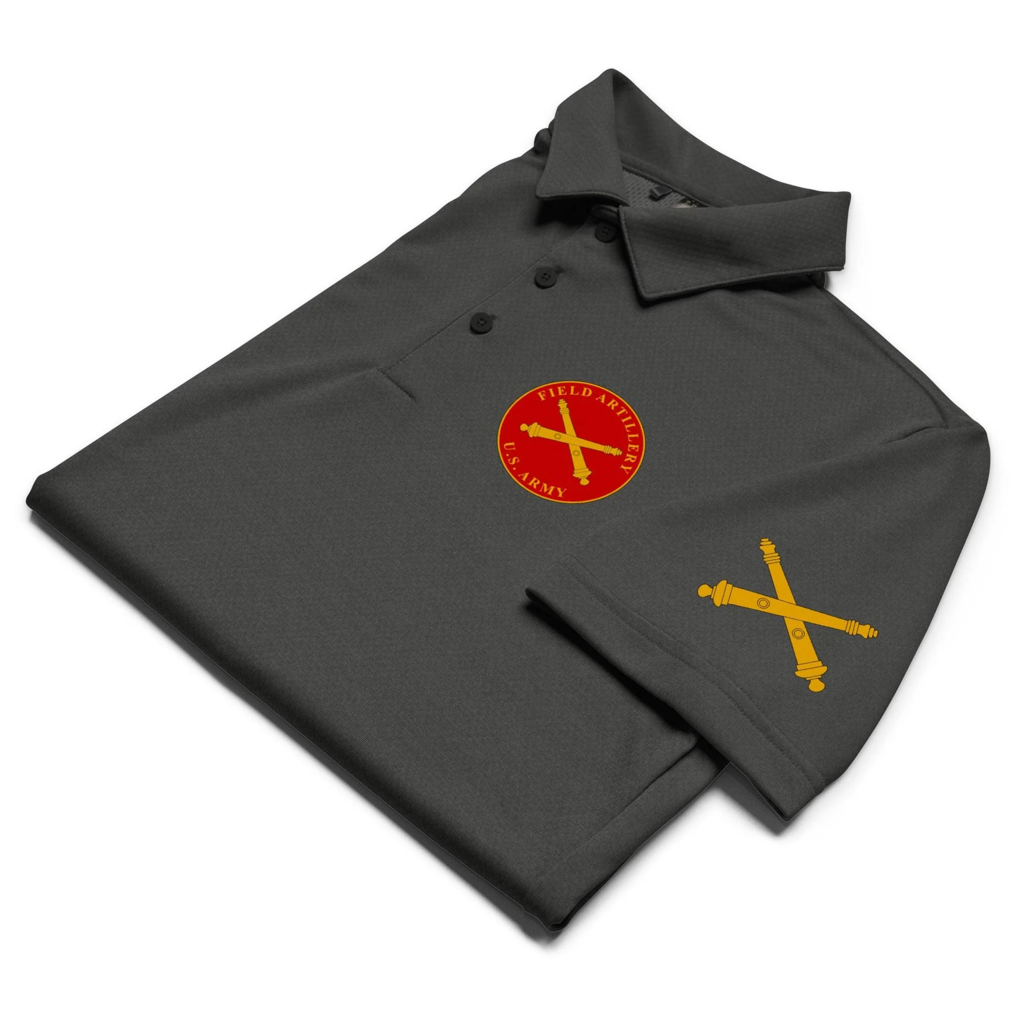 U.S. Army Field Artillery Adidas® Unisex Space-Dyed Polo - Image 5