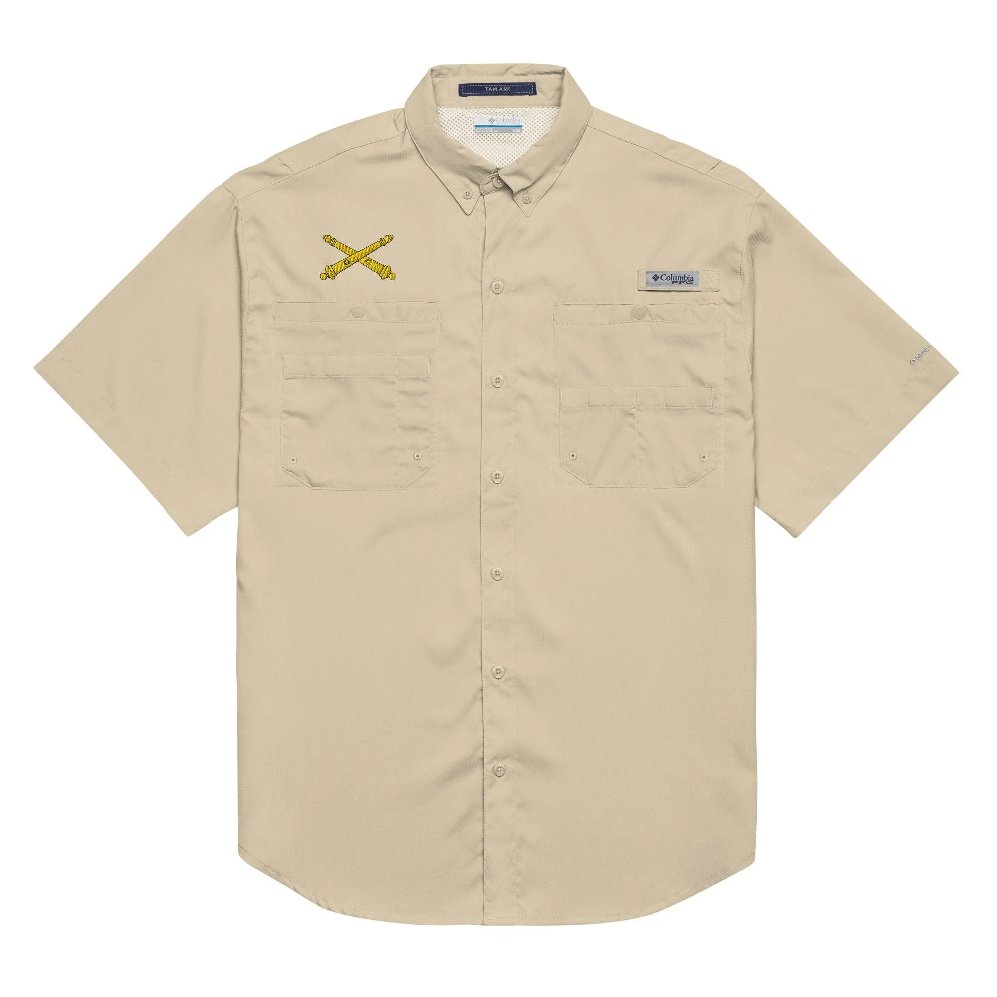 U.S. Army Field Artillery Cannons Embroidered Men’s Columbia Fishing Shirt - Image 11