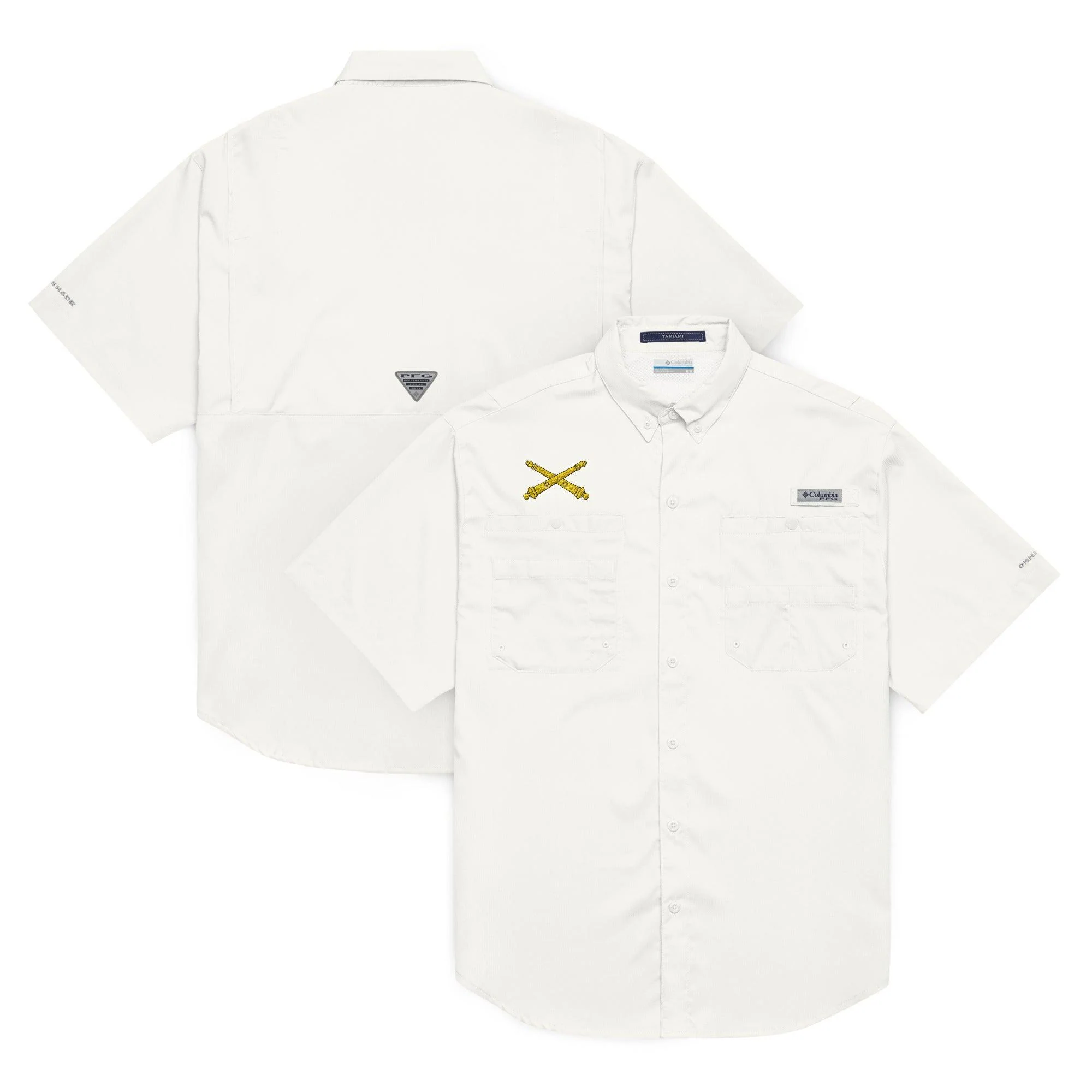 U.S. Army Field Artillery Cannons Embroidered Men’s Columbia Fishing Shirt - Image 13