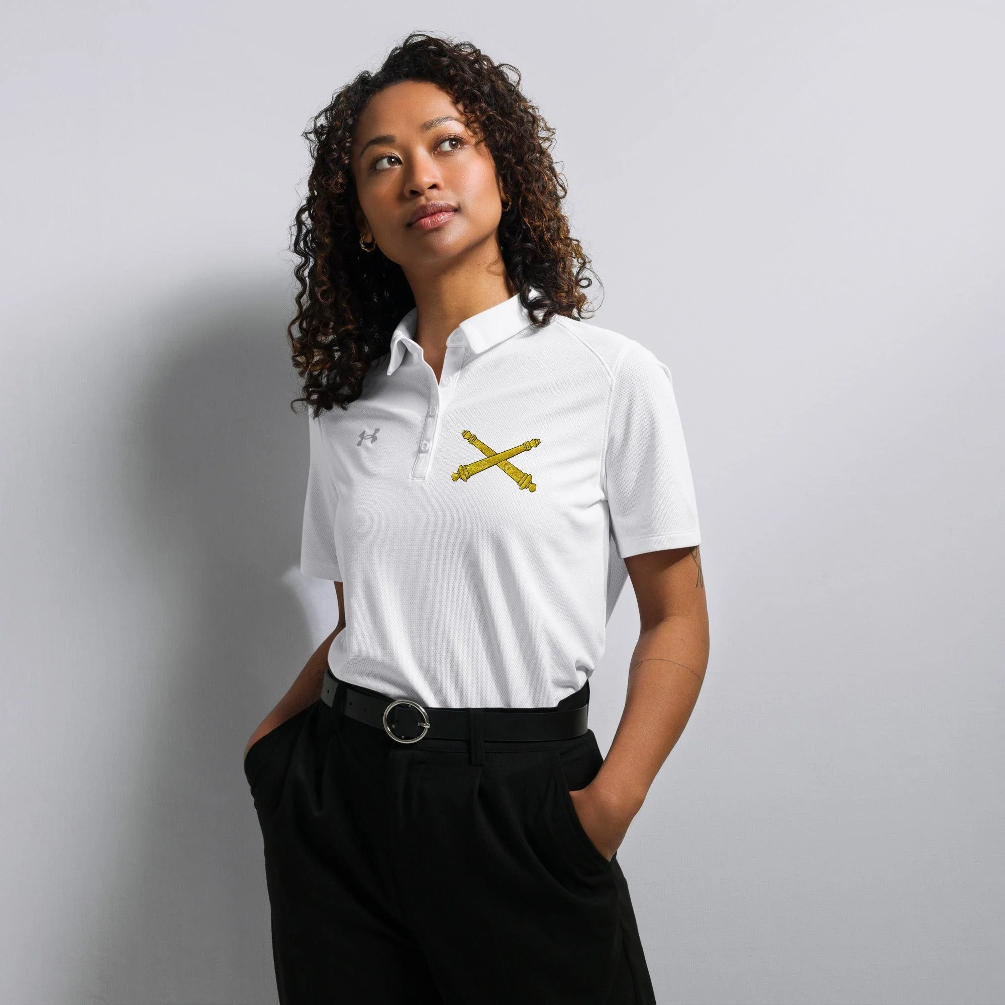 U.S. Army Field Artillery Embroidered Under Armour® Women's Polo - Image 16