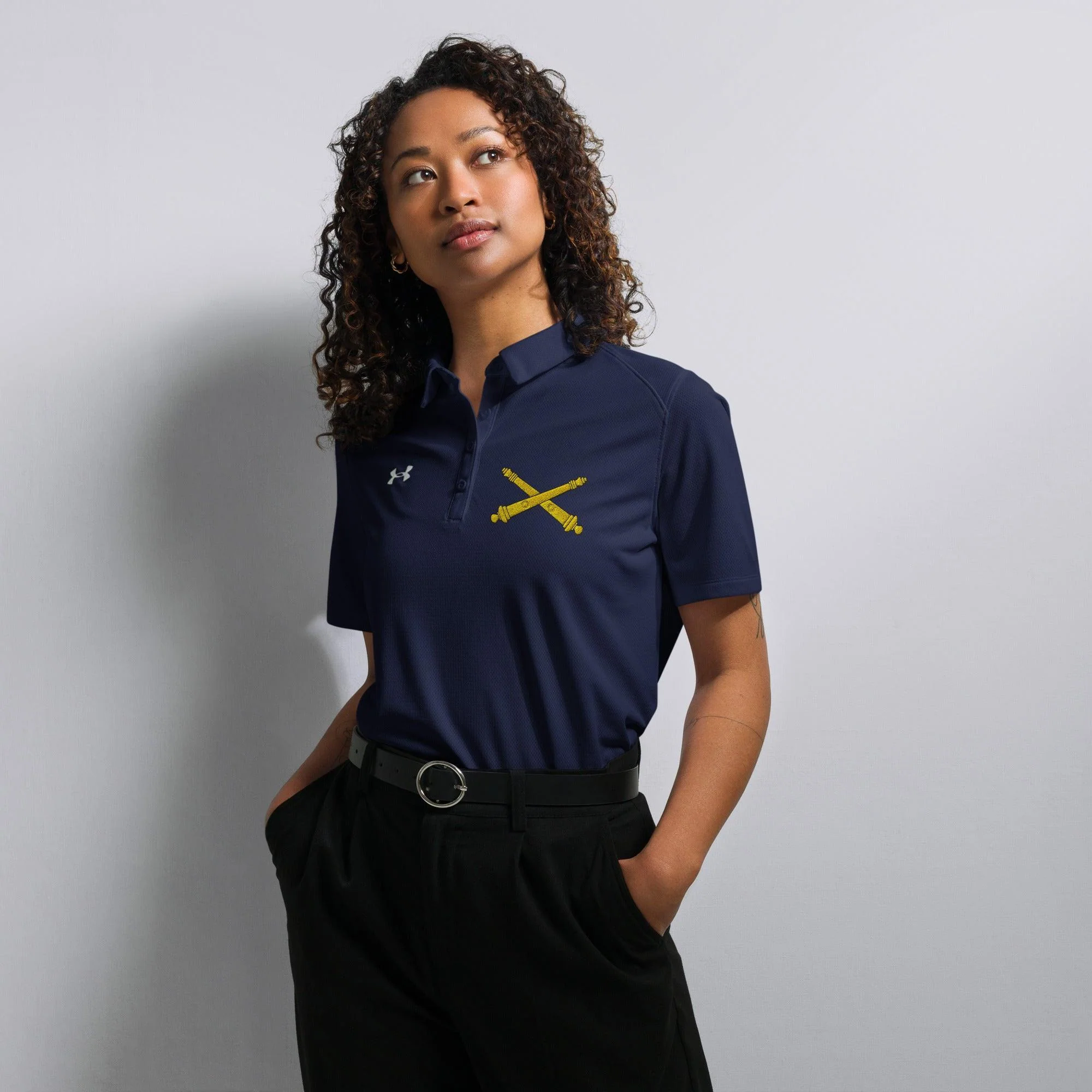 U.S. Army Field Artillery Embroidered Under Armour® Women's Polo - Image 6