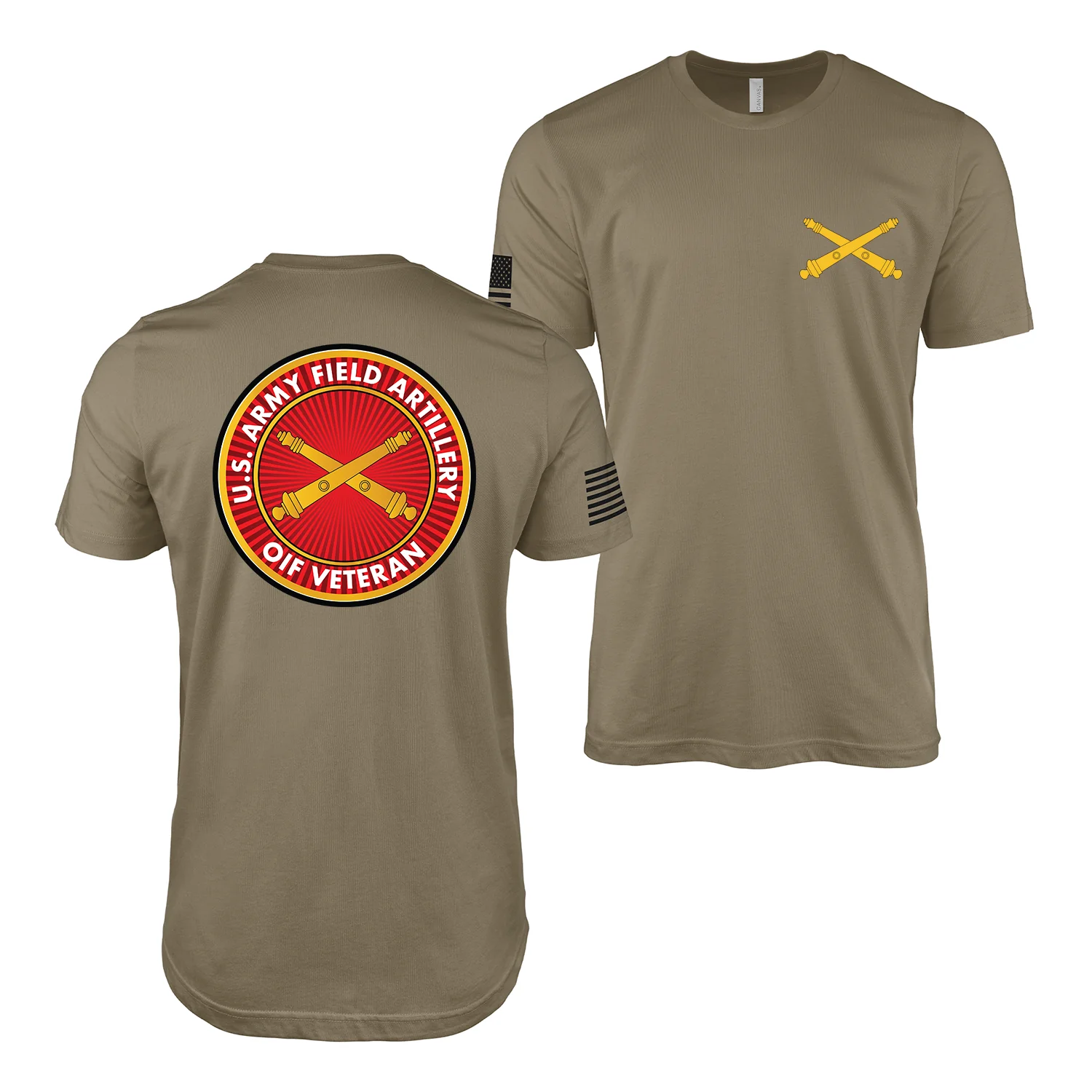 U.S. Army Field Artillery OIF Veteran T-Shirt - Image 2