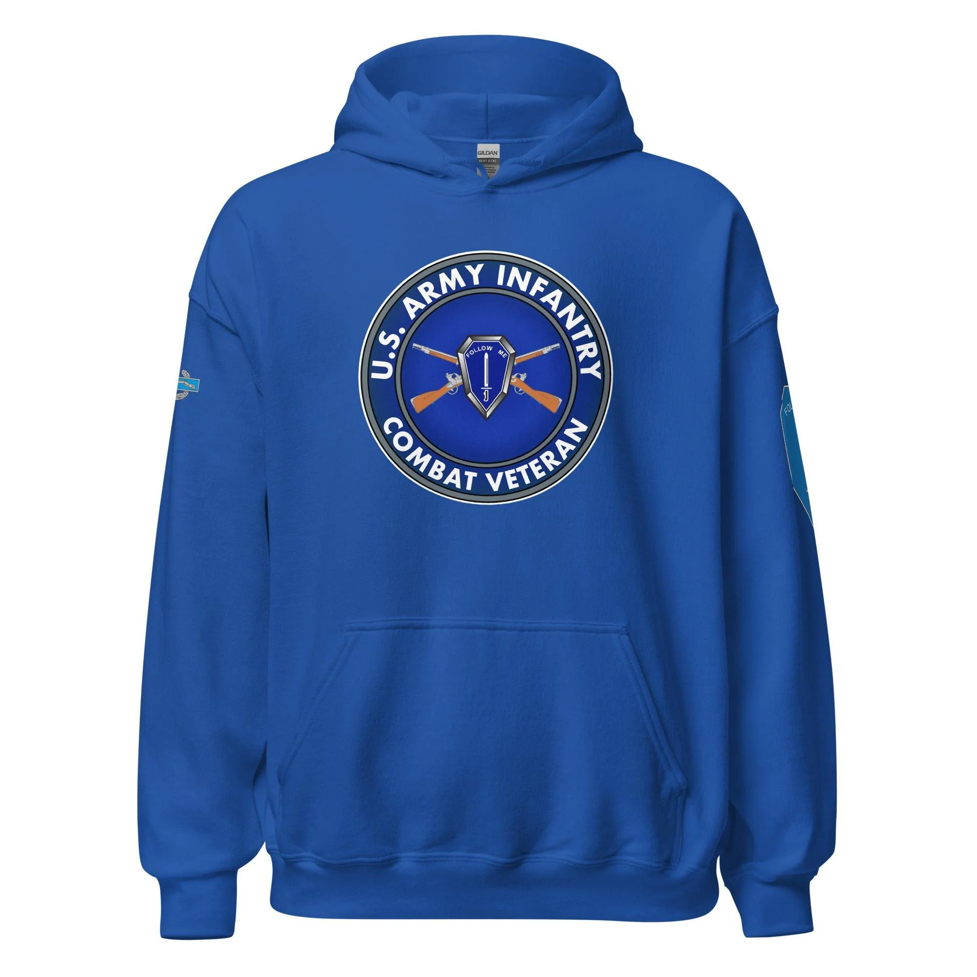 U.S. Army Infantry Branch Combat Veteran Unisex Hoodie - Image 13