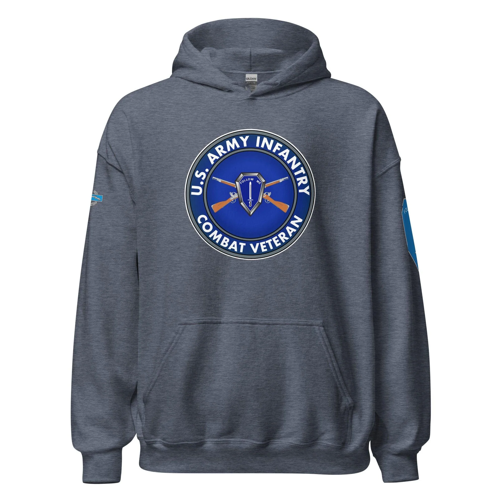 U.S. Army Infantry Branch Combat Veteran Unisex Hoodie - Image 17