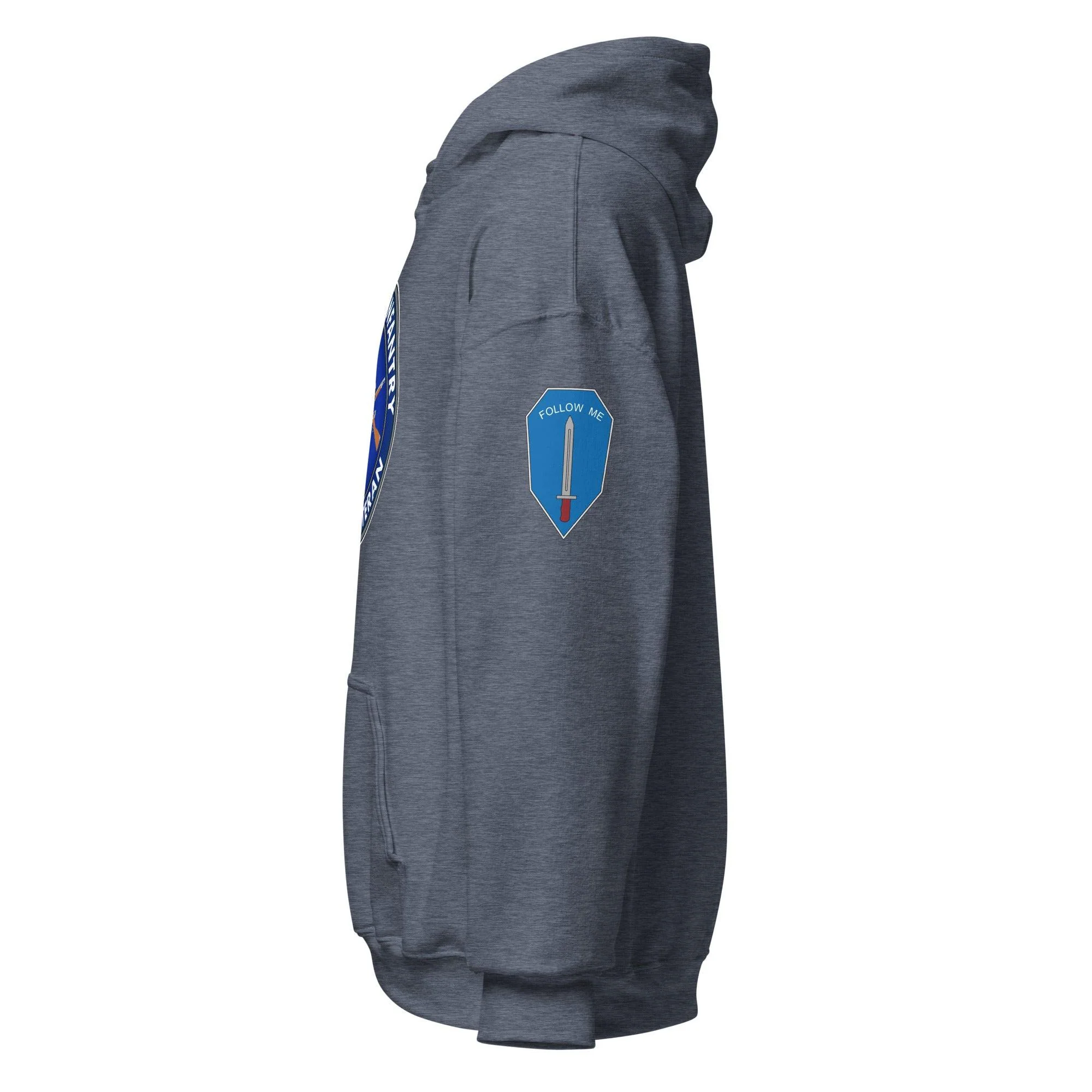 U.S. Army Infantry Branch Combat Veteran Unisex Hoodie - Image 20