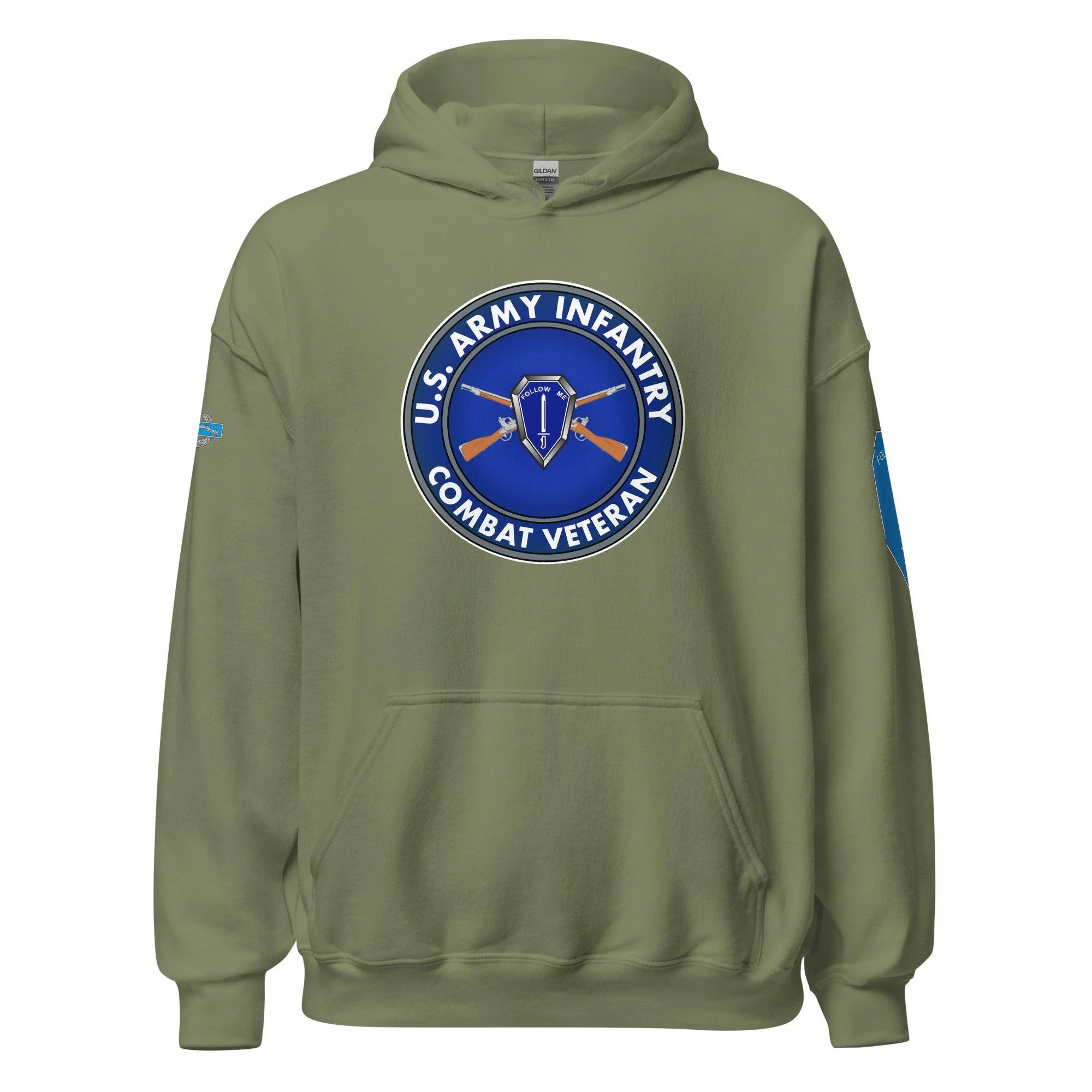 U.S. Army Infantry Branch Combat Veteran Unisex Hoodie - Image 21