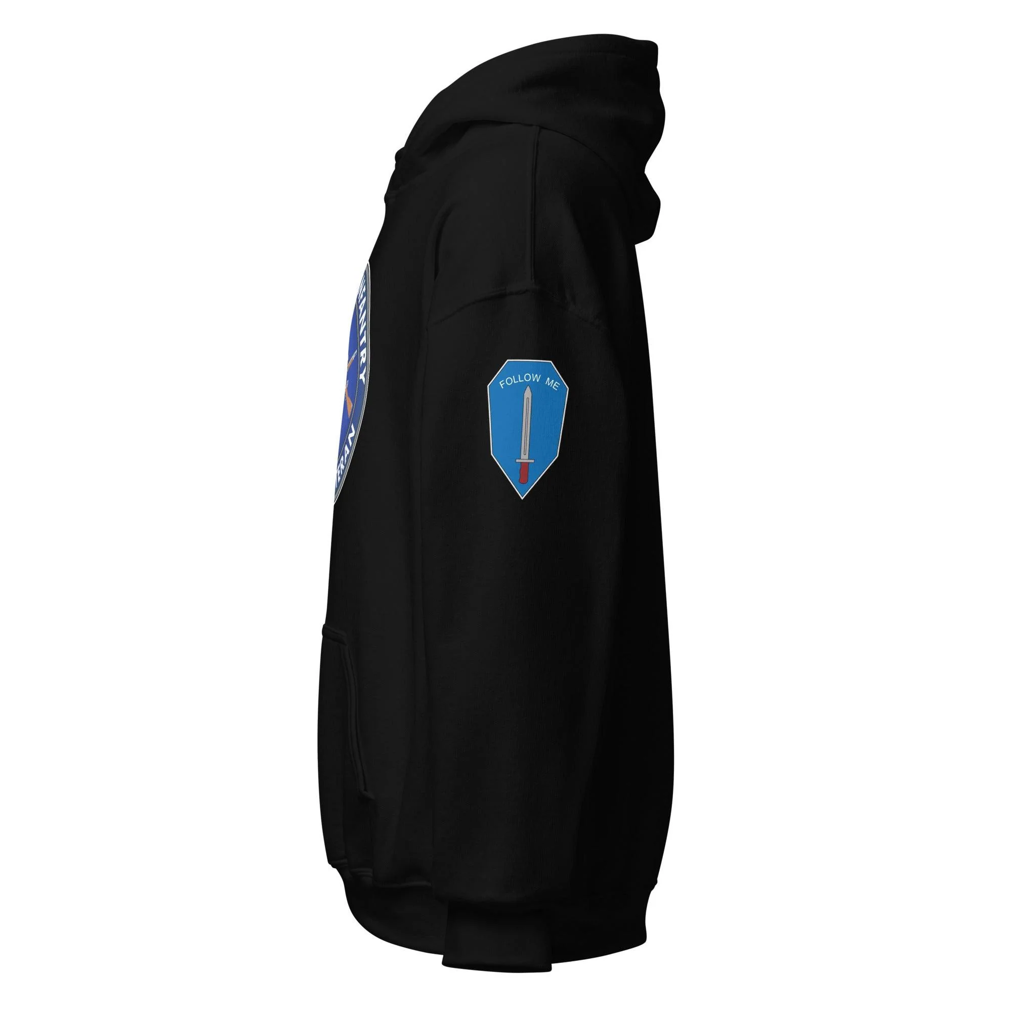 U.S. Army Infantry Branch Combat Veteran Unisex Hoodie - Image 4