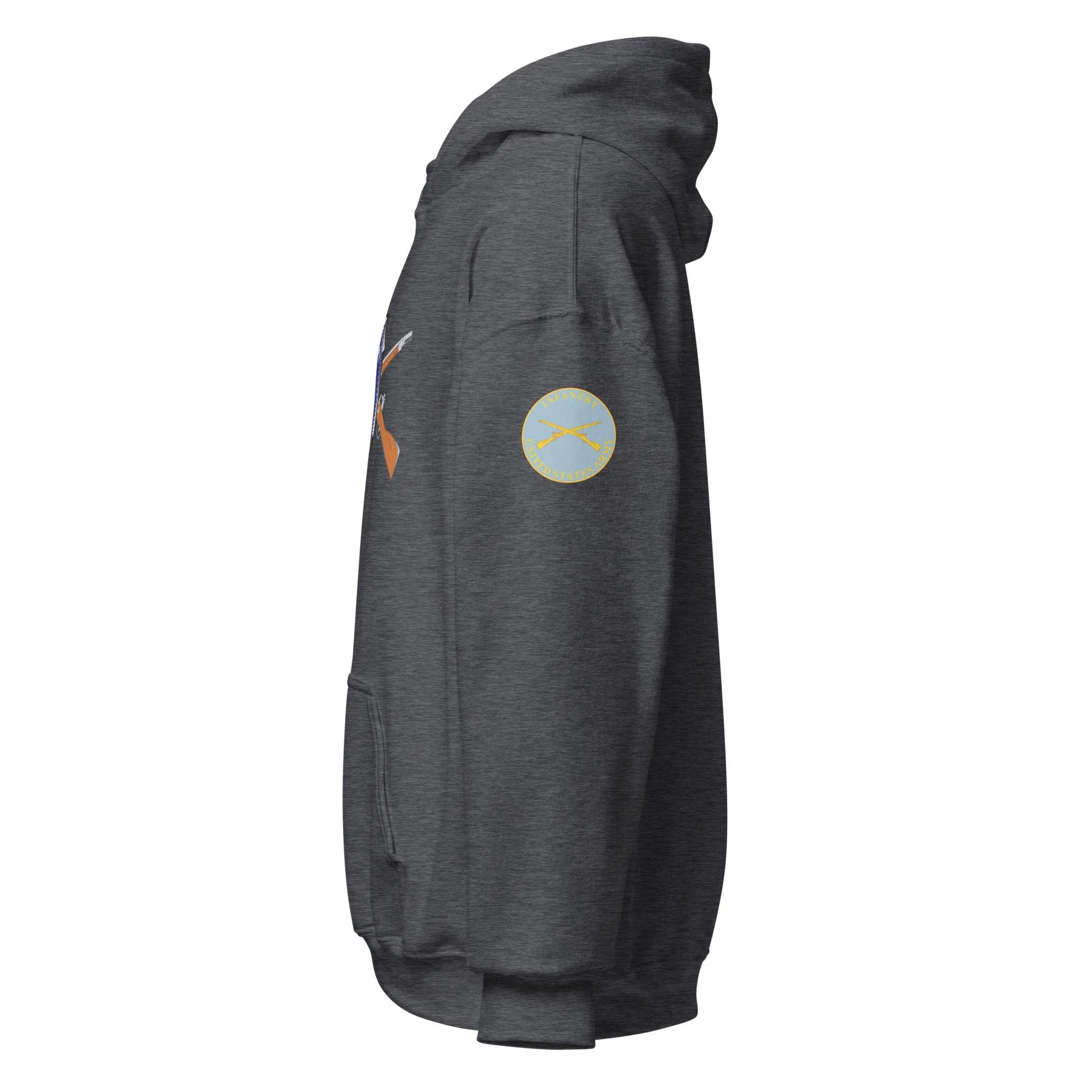U.S. Army Infantry Branch 'Follow Me' Crossed Rifles Unisex Hoodie - Image 12