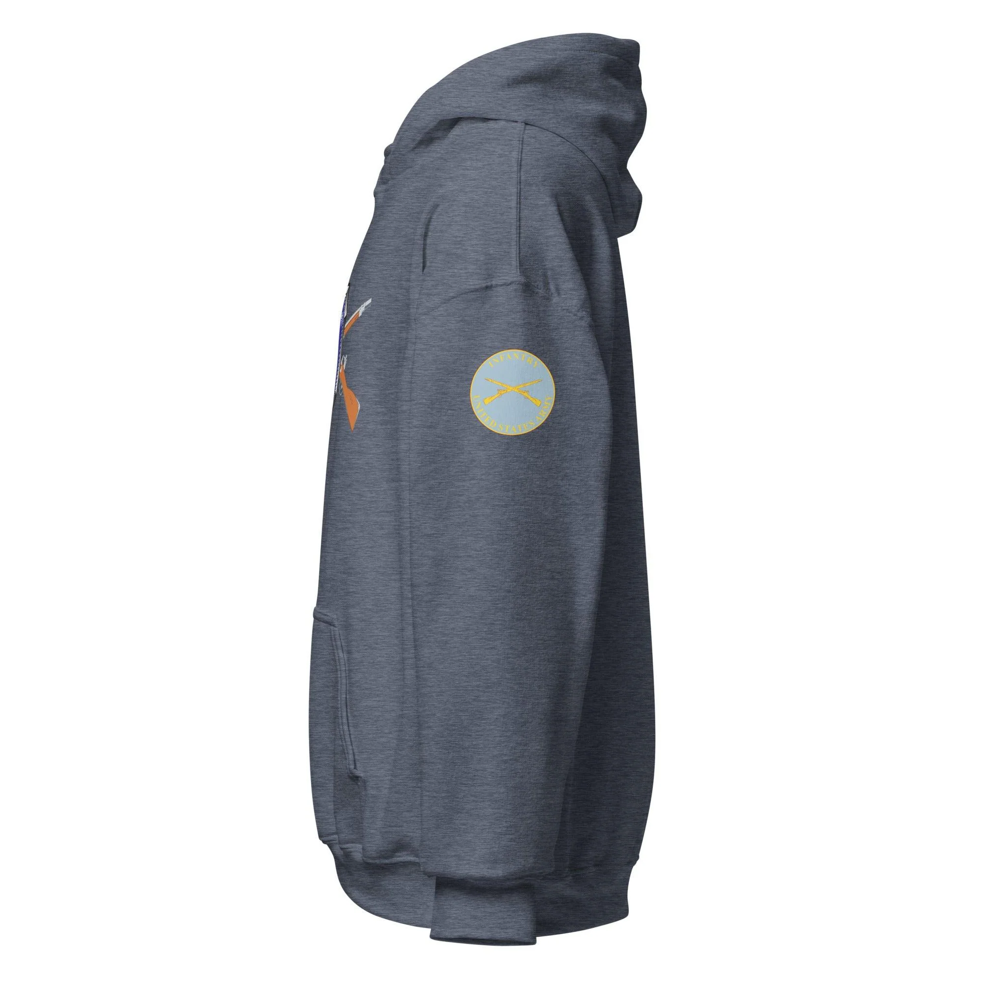 U.S. Army Infantry Branch 'Follow Me' Crossed Rifles Unisex Hoodie - Image 20