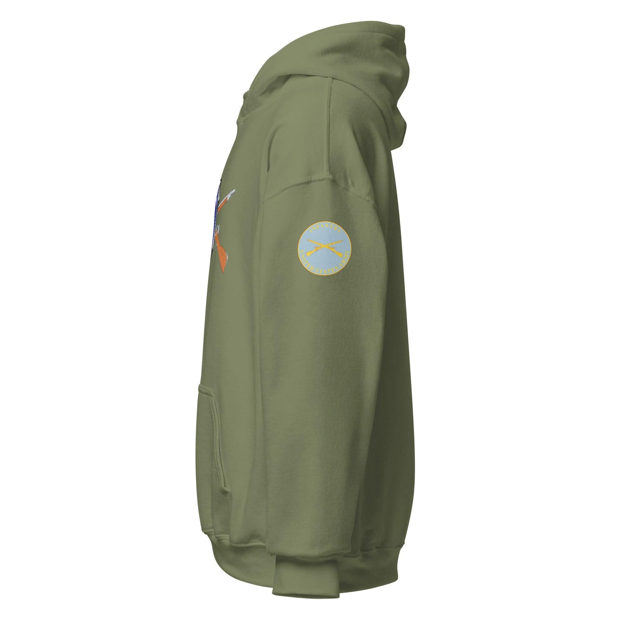 U.S. Army Infantry Branch 'Follow Me' Crossed Rifles Unisex Hoodie - Image 24