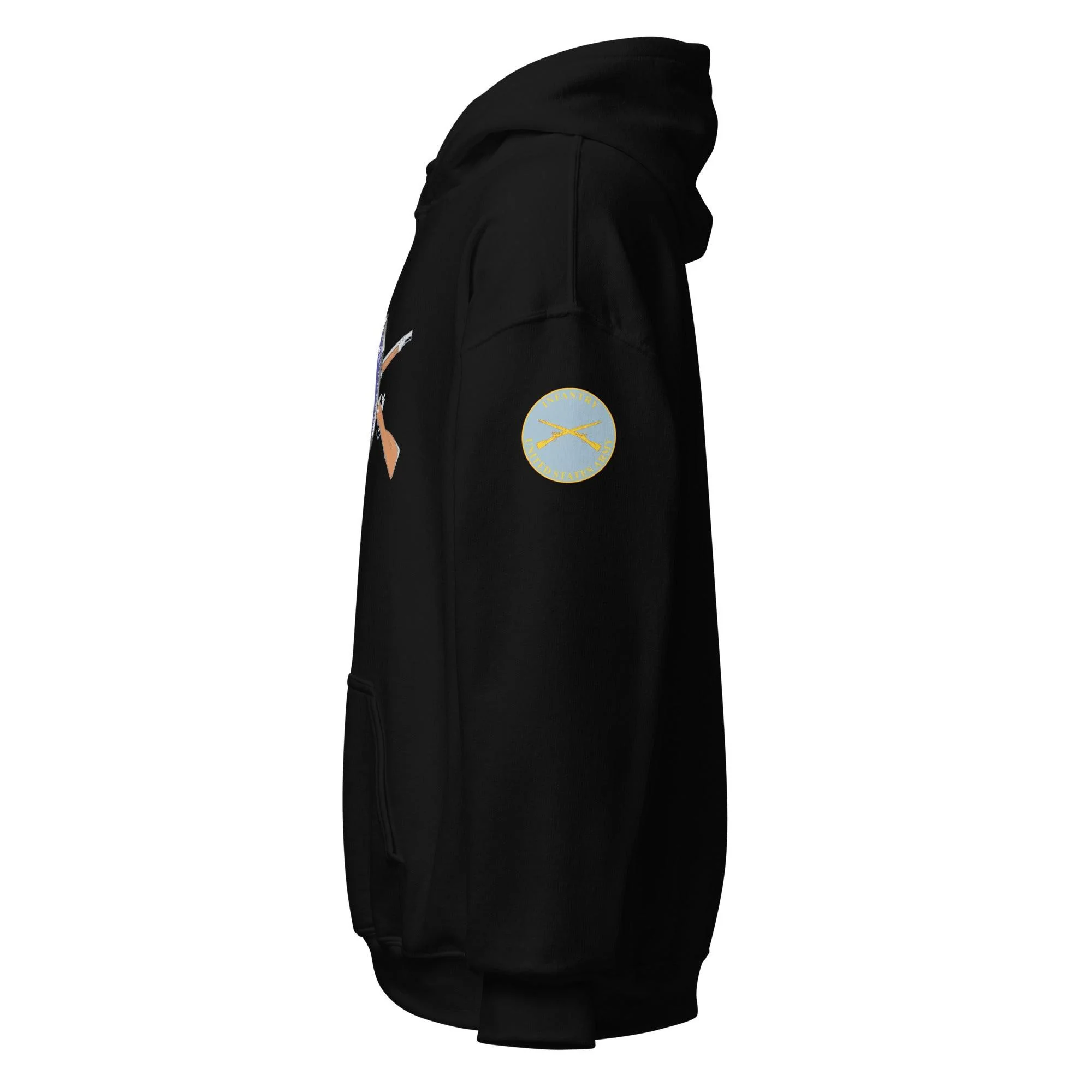 U.S. Army Infantry Branch 'Follow Me' Crossed Rifles Unisex Hoodie - Image 4