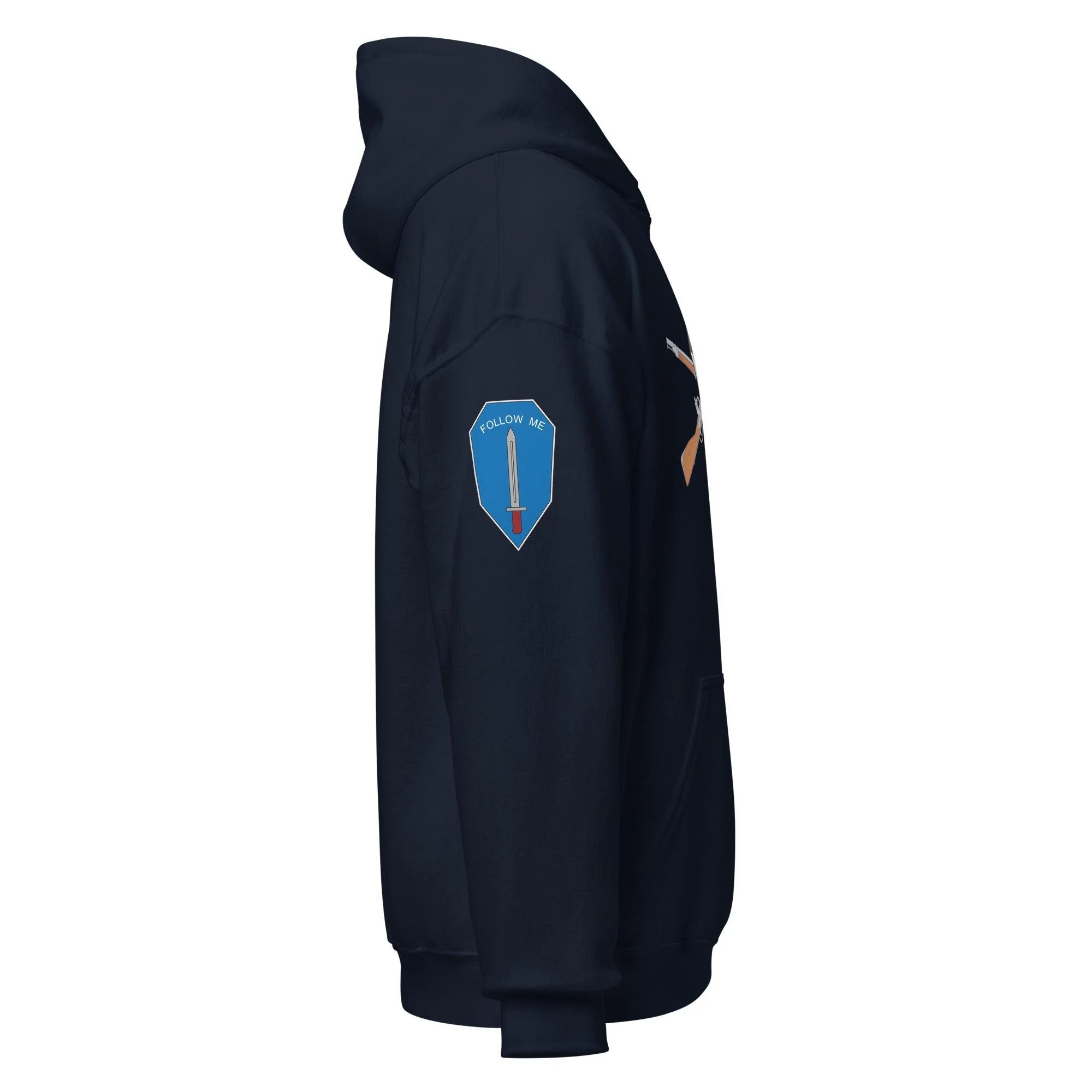 U.S. Army Infantry Branch 'Follow Me' Crossed Rifles Unisex Hoodie - Image 6