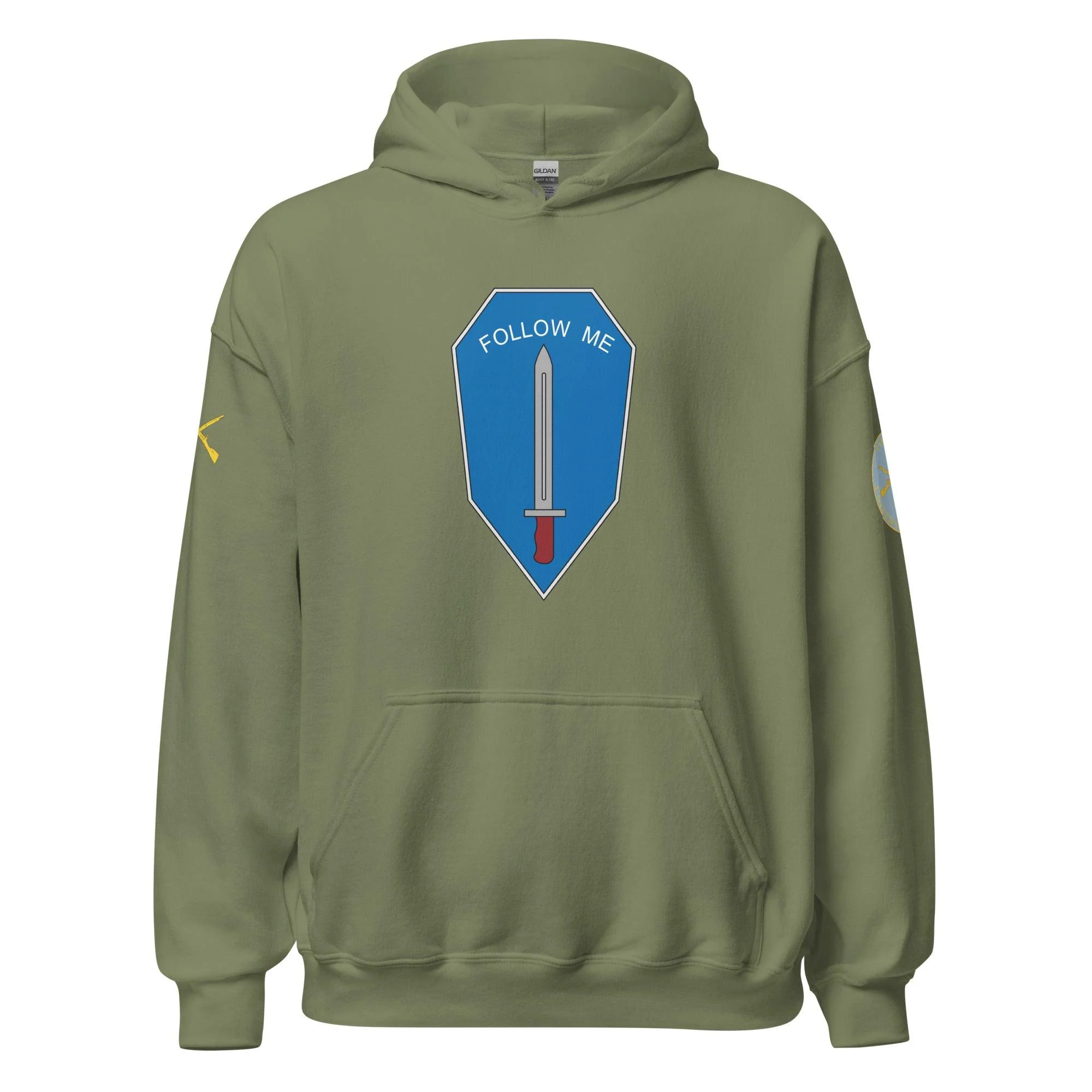 U.S. Army Infantry Branch Follow Me Emblem Unisex Hoodie - Image 21