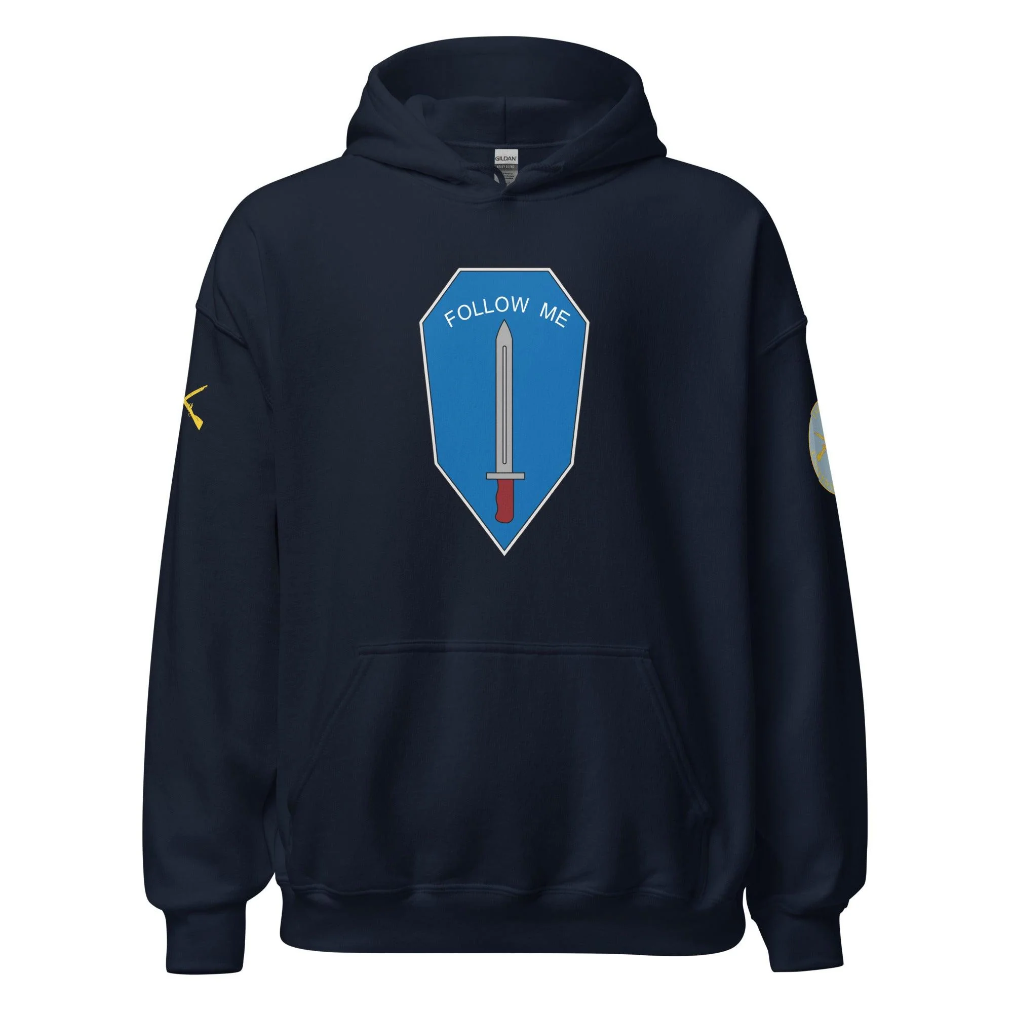 U.S. Army Infantry Branch Follow Me Emblem Unisex Hoodie - Image 5