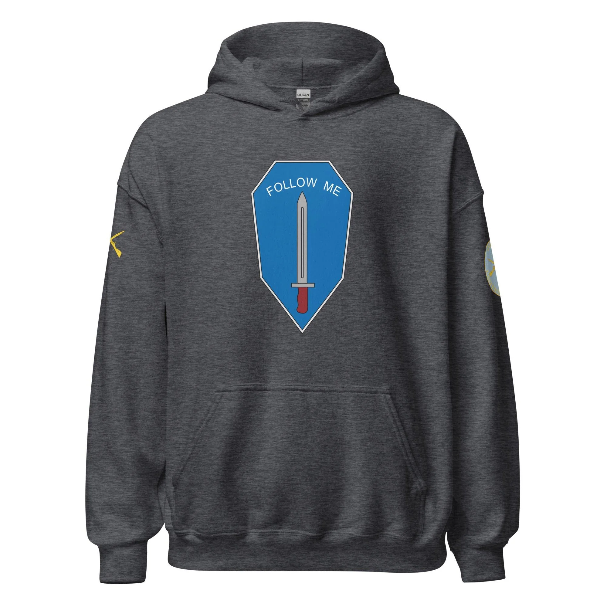 U.S. Army Infantry Branch Follow Me Emblem Unisex Hoodie - Image 9