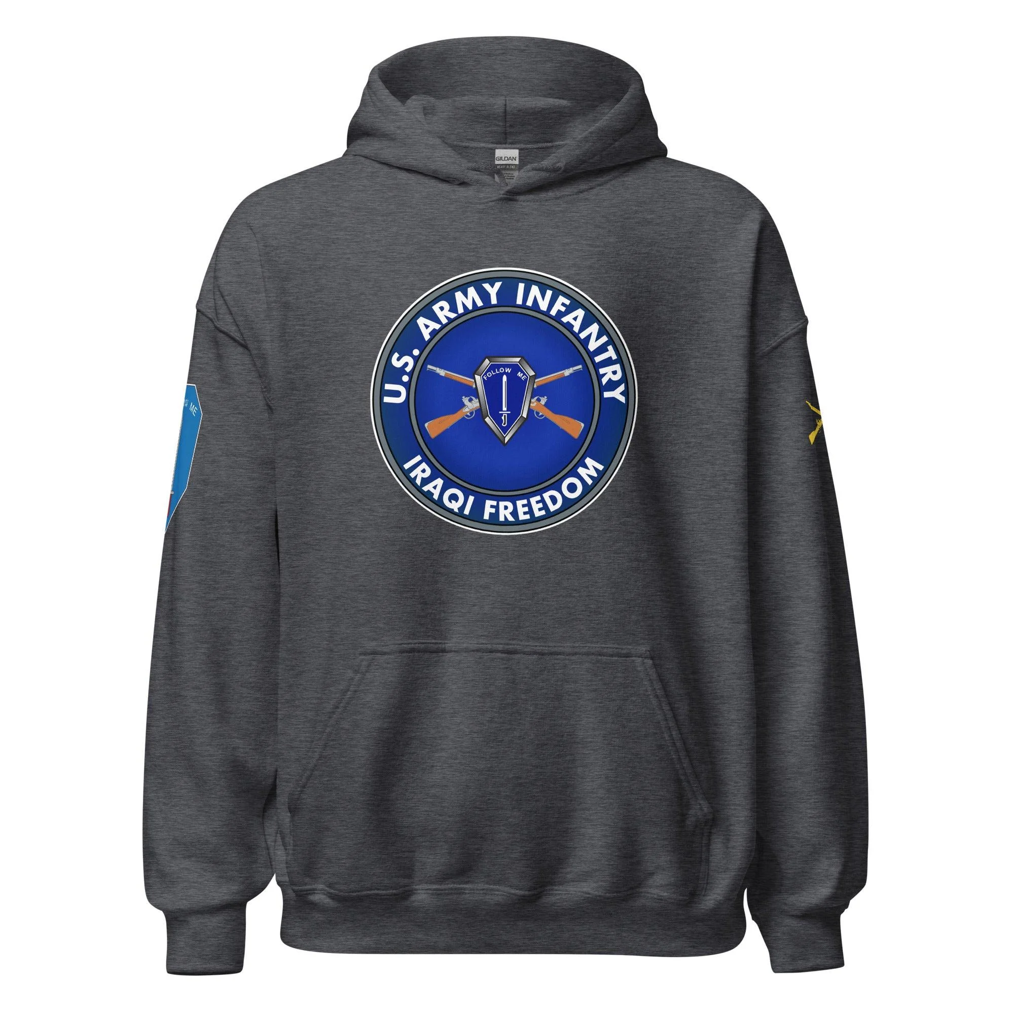 U.S. Army Infantry Branch OIF Veteran Unisex Hoodie - Image 9