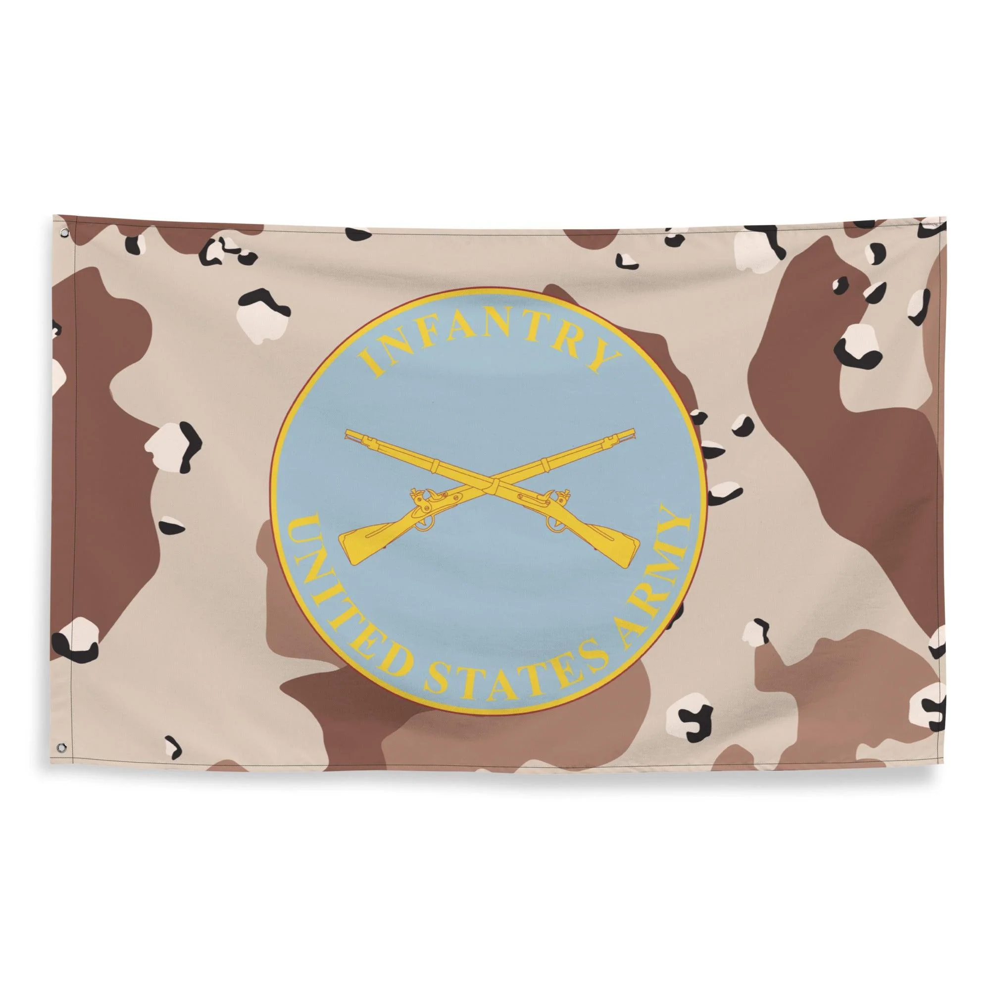 U.S. Army Infantry Branch Plaque Chocolate-Chip Camouflage Flag - Image 4