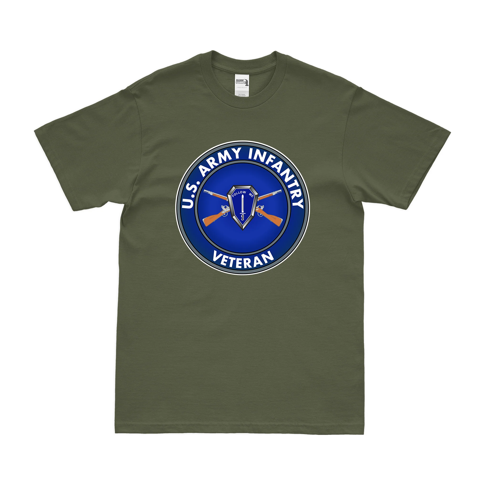 U.S. Army Infantry Branch Veteran Emblem T-Shirt - Image 2