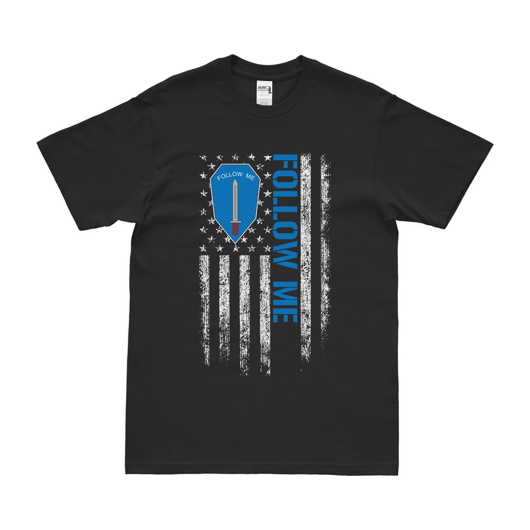 U.S. Army Infantry "Follow Me" American Flag T-Shirt