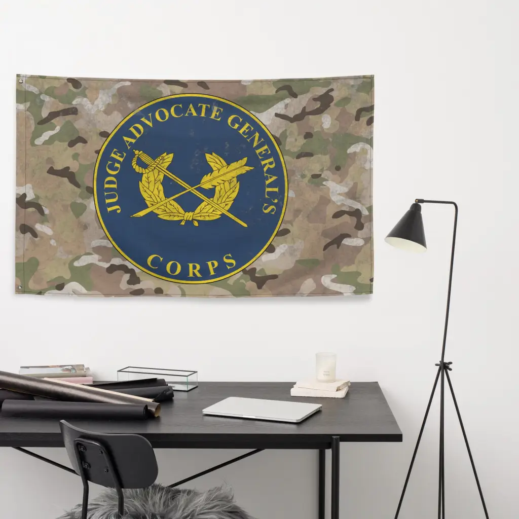 U.S. Army JAG Corps Branch Plaque Indoor Wall Flag - Image 5