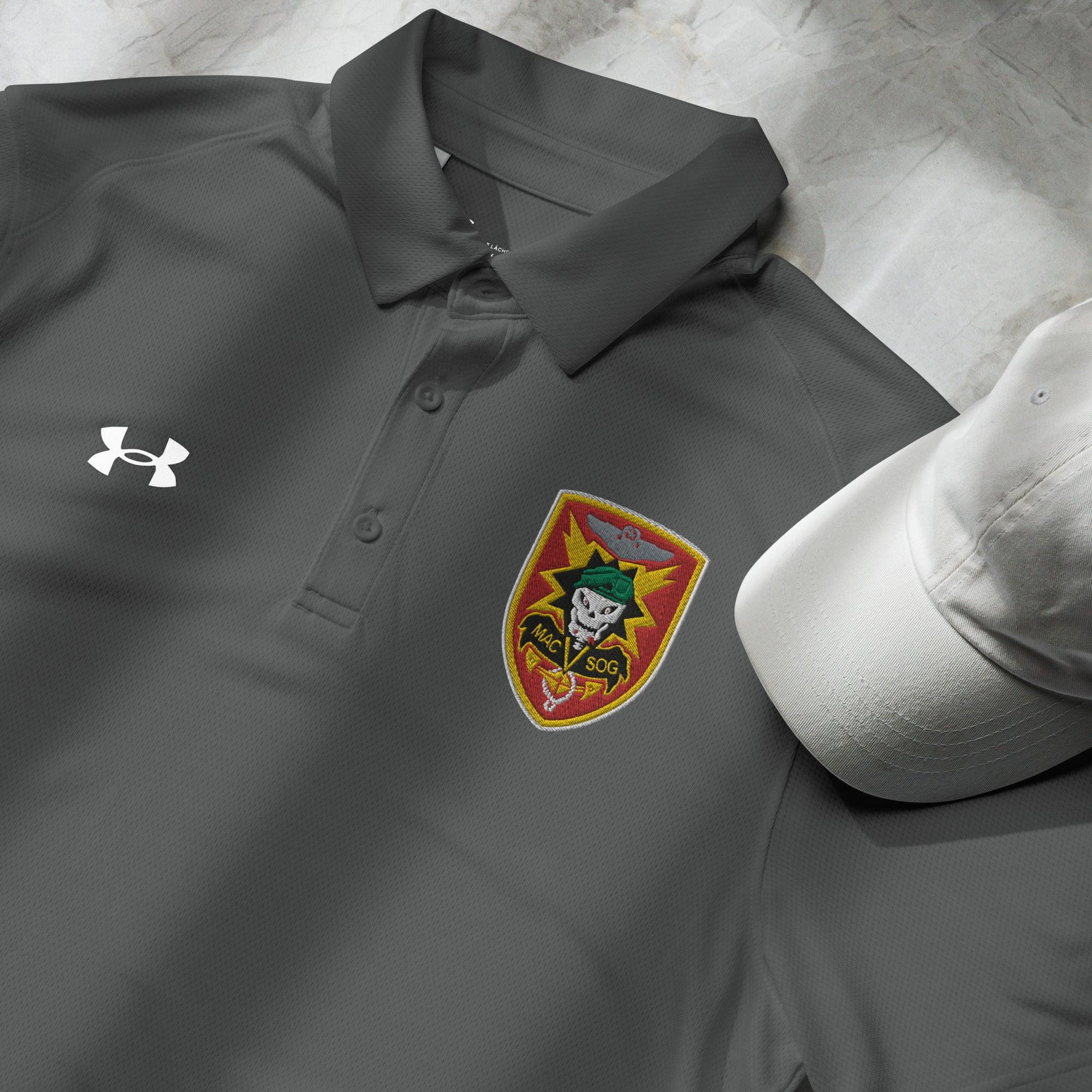 U.S. Army MACV-SOG Embroidered Under Armour® Men's Polo - Image 18