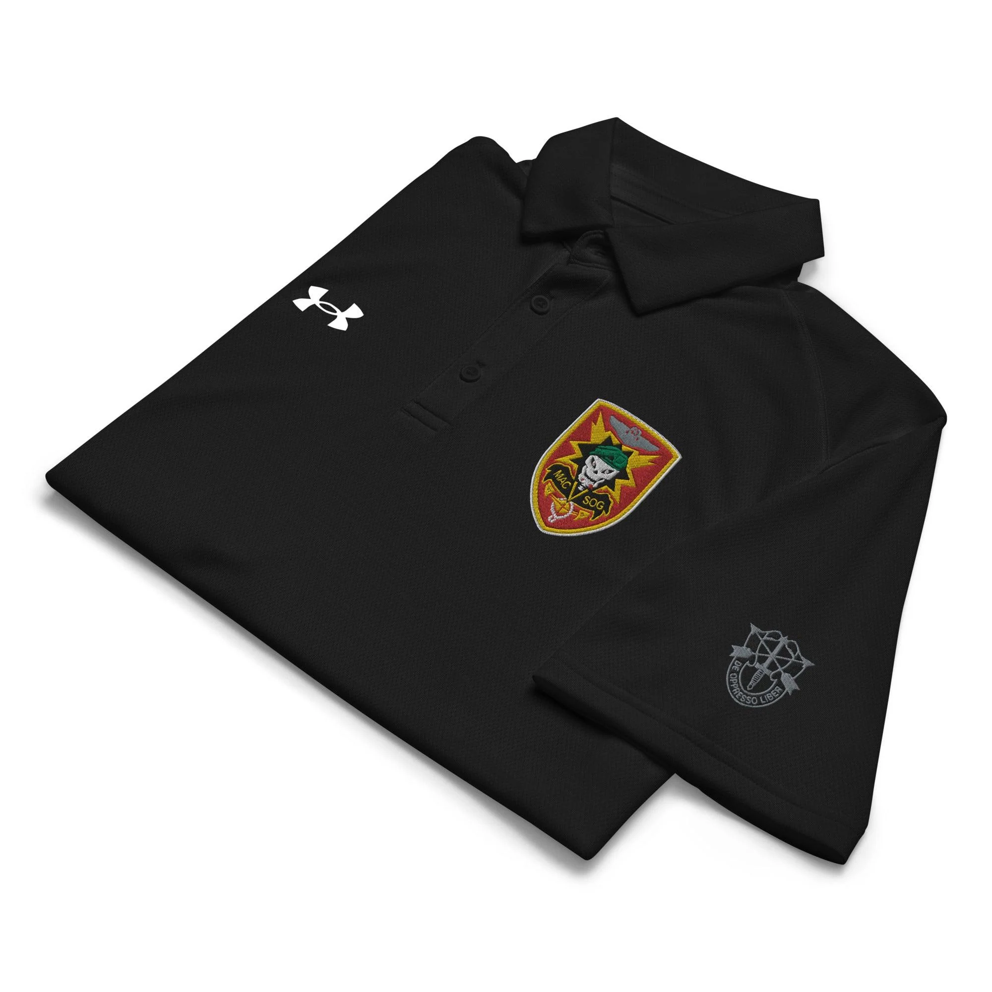 U.S. Army MACV-SOG Embroidered Under Armour® Men's Polo - Image 6