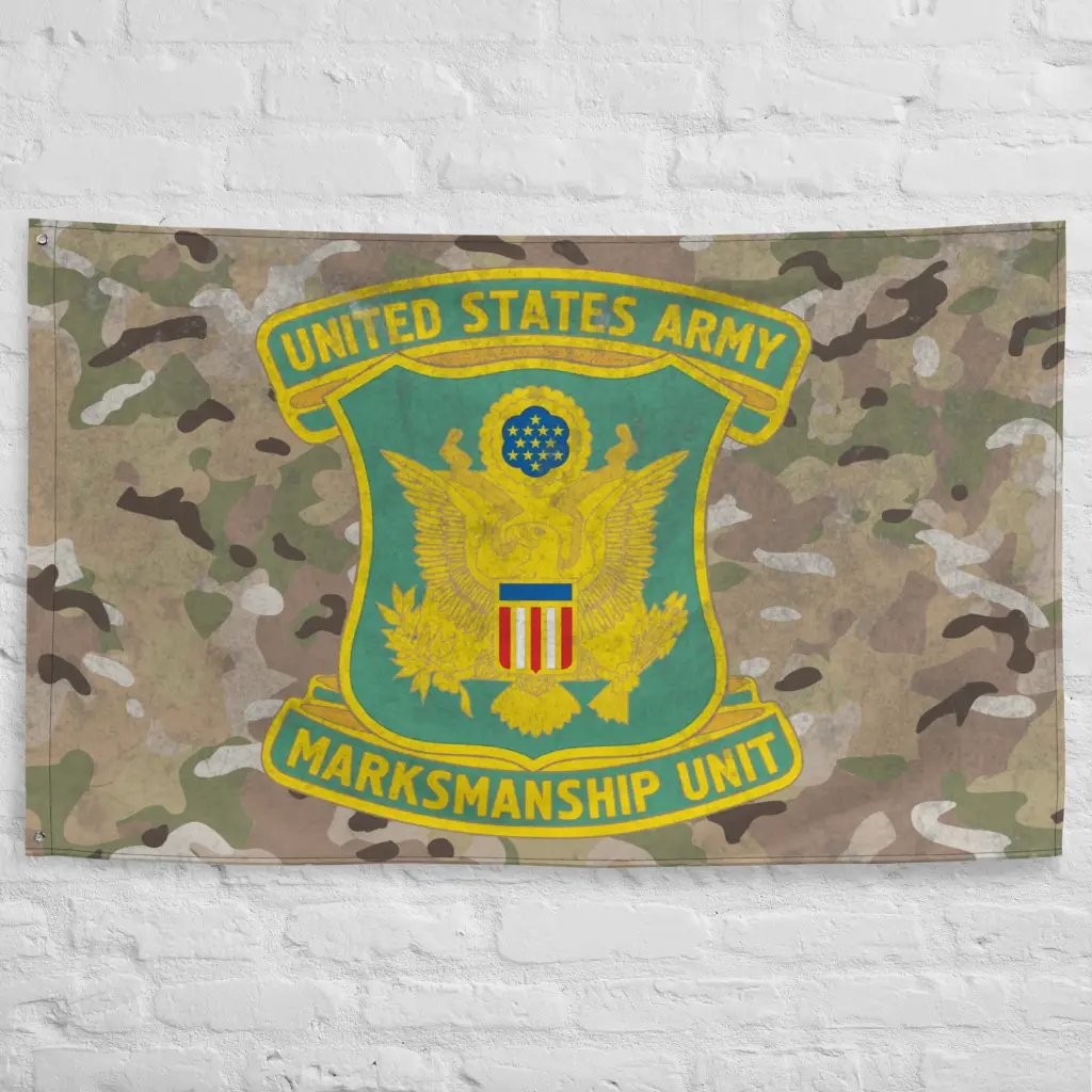 U.S. Army Marksmanship Unit Logo Indoor Wall Flag - Image 5