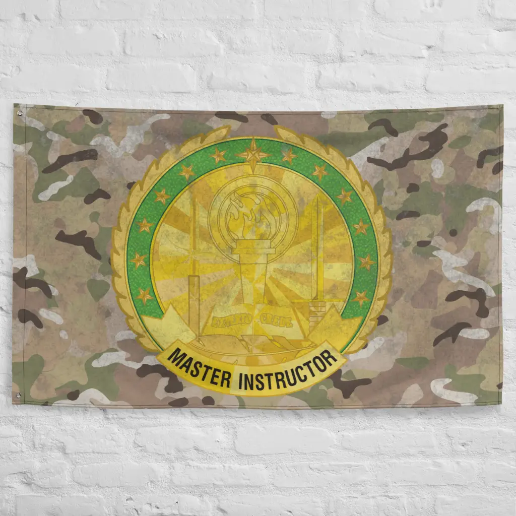 U.S. Army Master Instructor Badge Indoor Wall Flag - Image 5