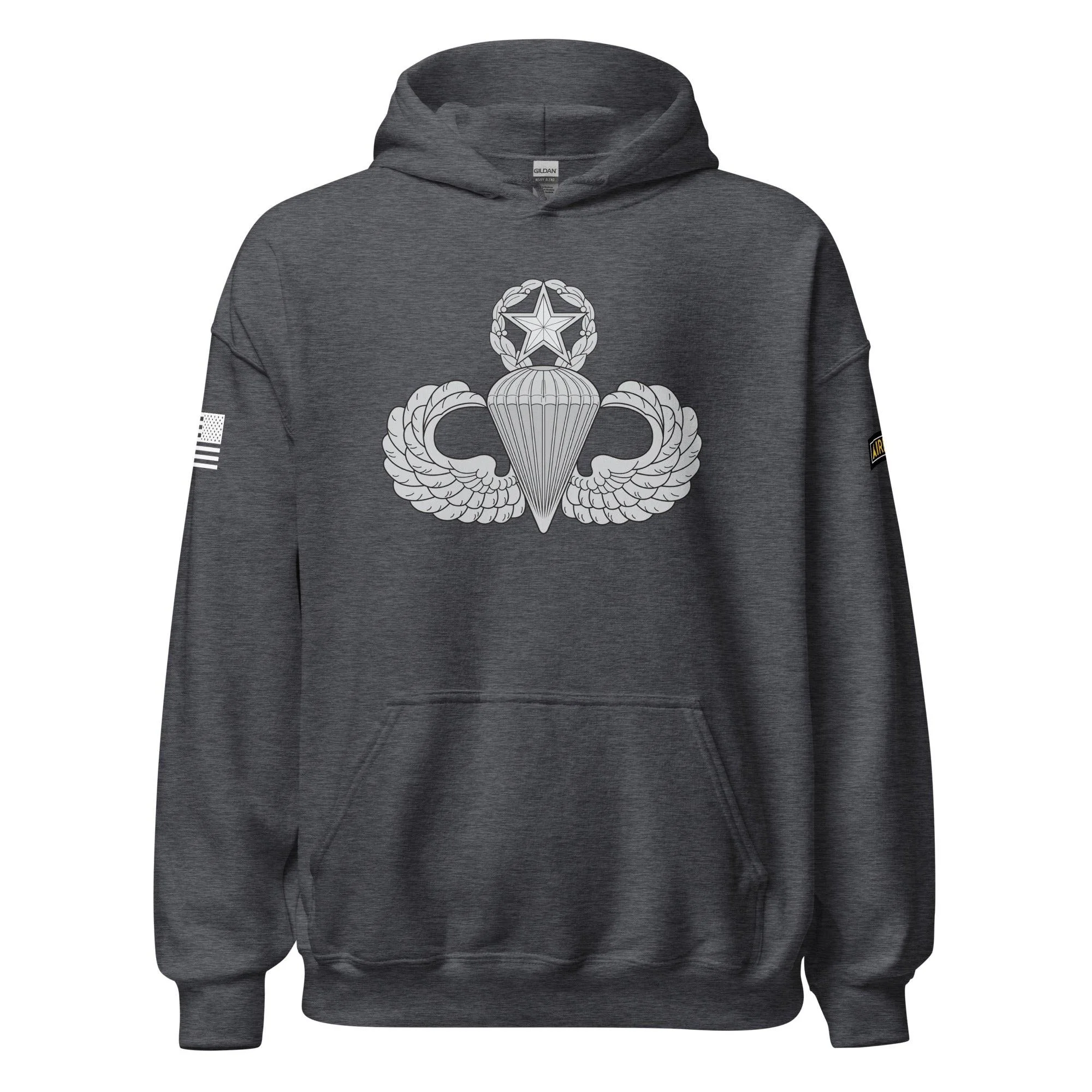 U.S. Army Master Parachutist Badge Unisex Paratrooper Hoodie - Image 9