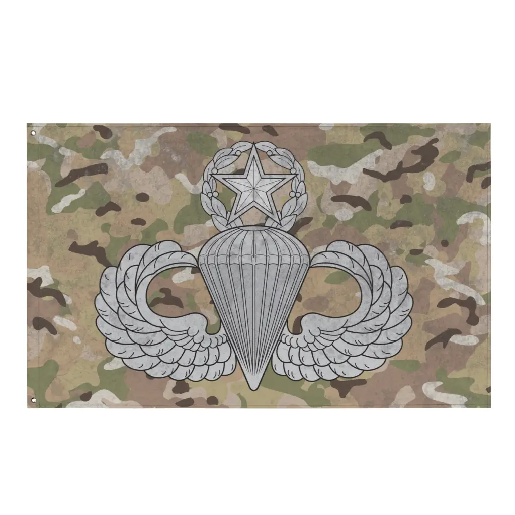 U.S. Army Master Paratrooper Wings Indoor Wall Flag