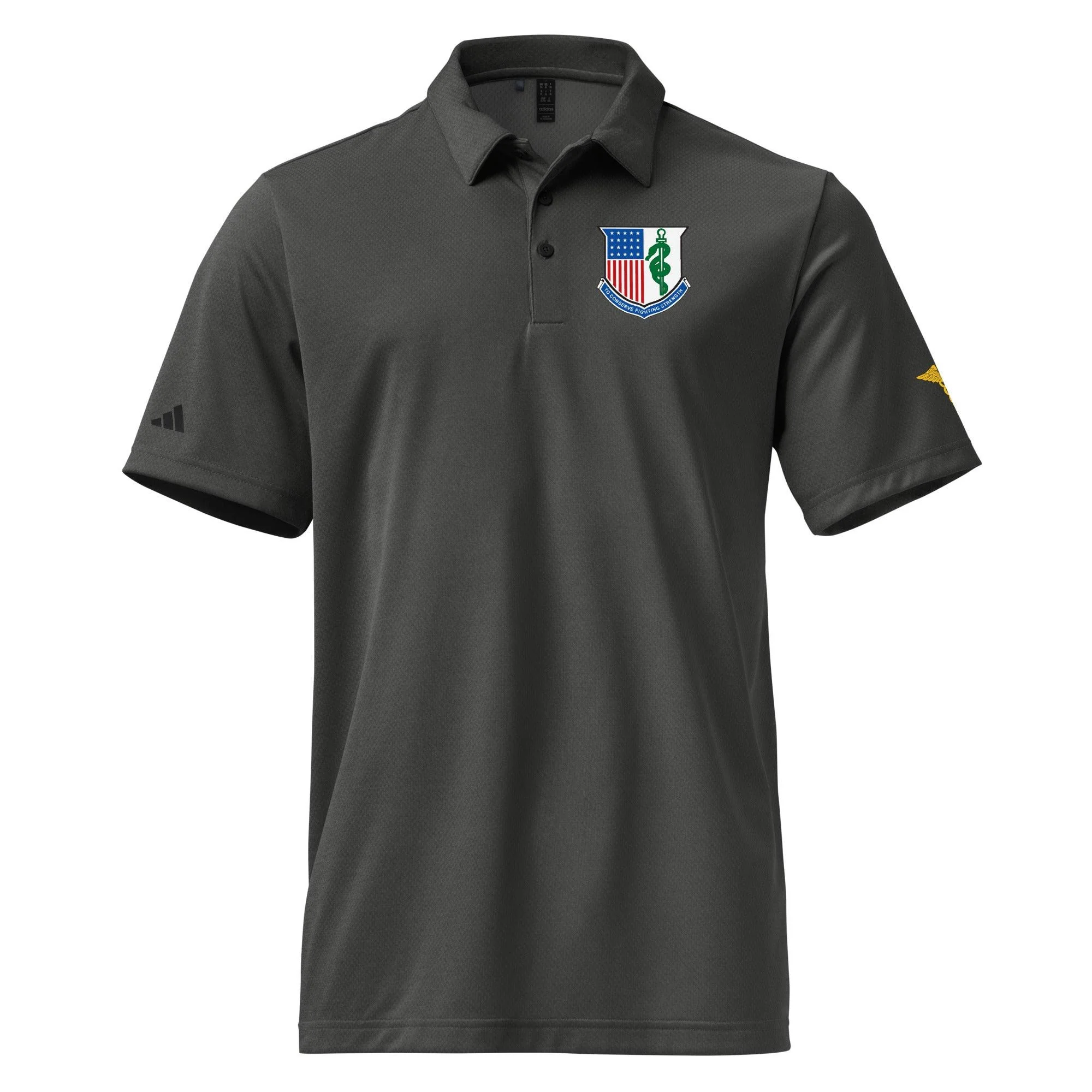 U.S. Army Medical Corps Branch Adidas® Unisex Space-Dyed Polo