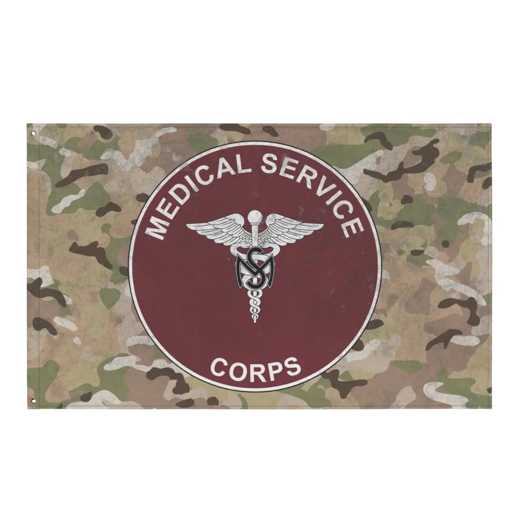U.S. Army Medical Service Corps Branch Plaque Indoor Wall Flag