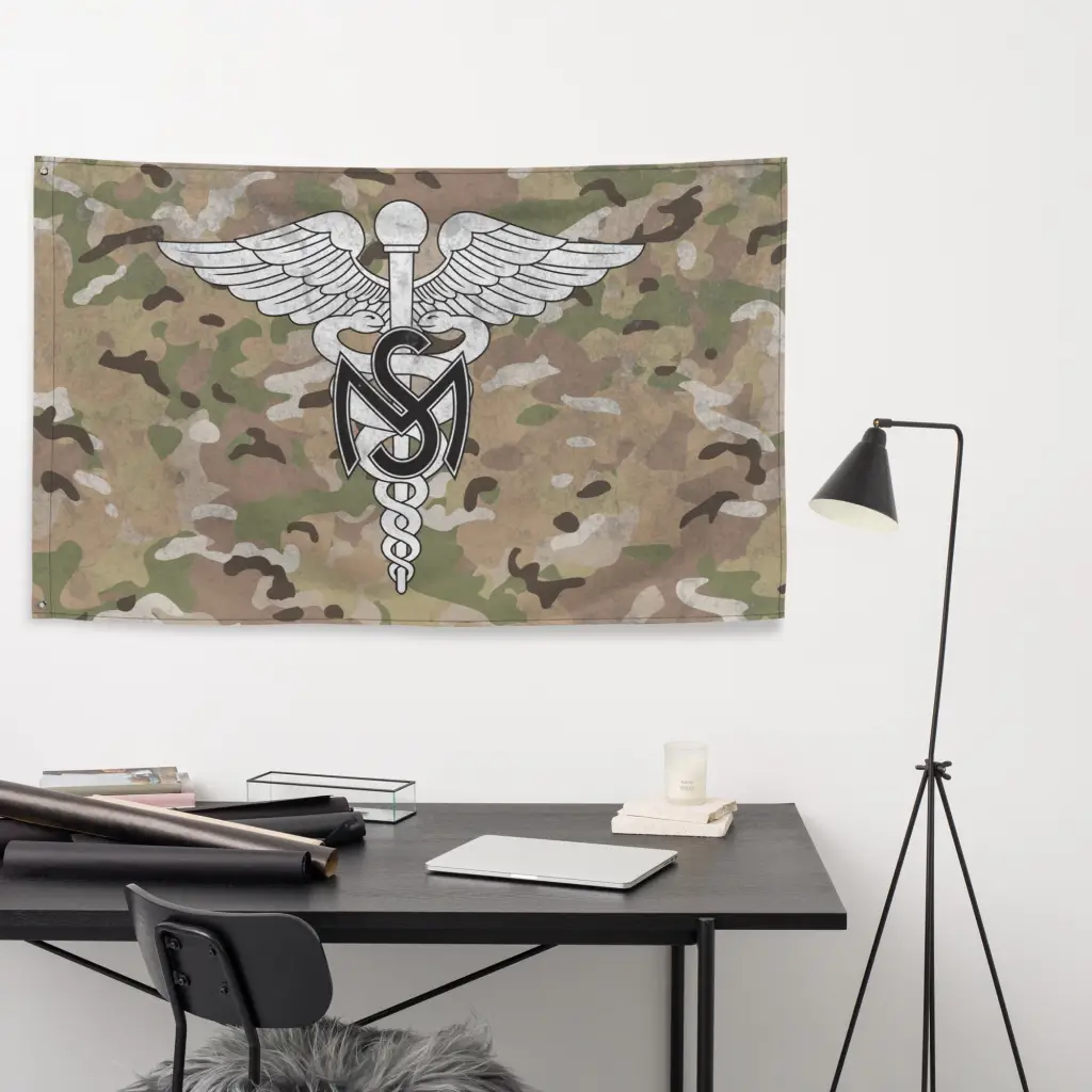 U.S. Army Medical Service Corps Indoor Wall Flag - Image 4