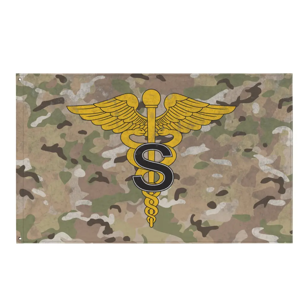 U.S. Army Medical Specialist Corps Branch Emblem Indoor Wall Flag
