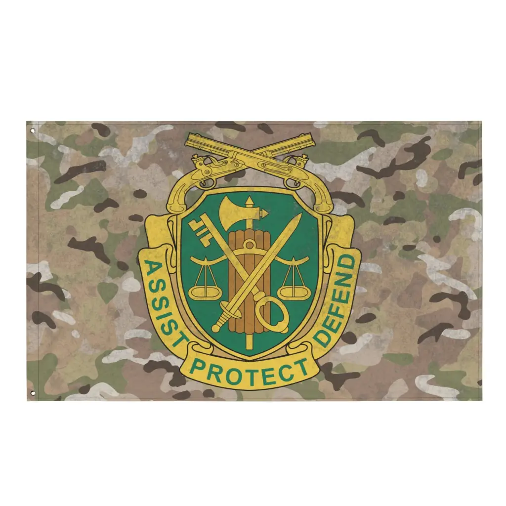 U.S. Army Military Police (MP) Corps Branch Insignia Indoor Wall Flag