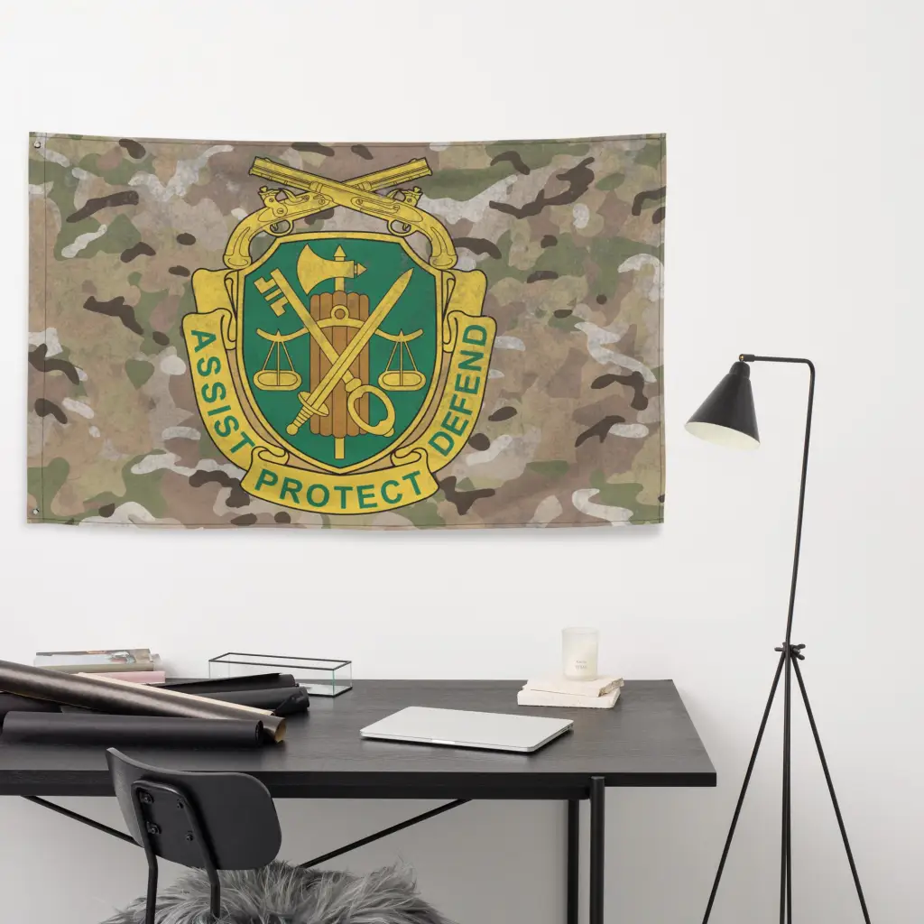 U.S. Army Military Police (MP) Corps Branch Insignia Indoor Wall Flag - Image 5