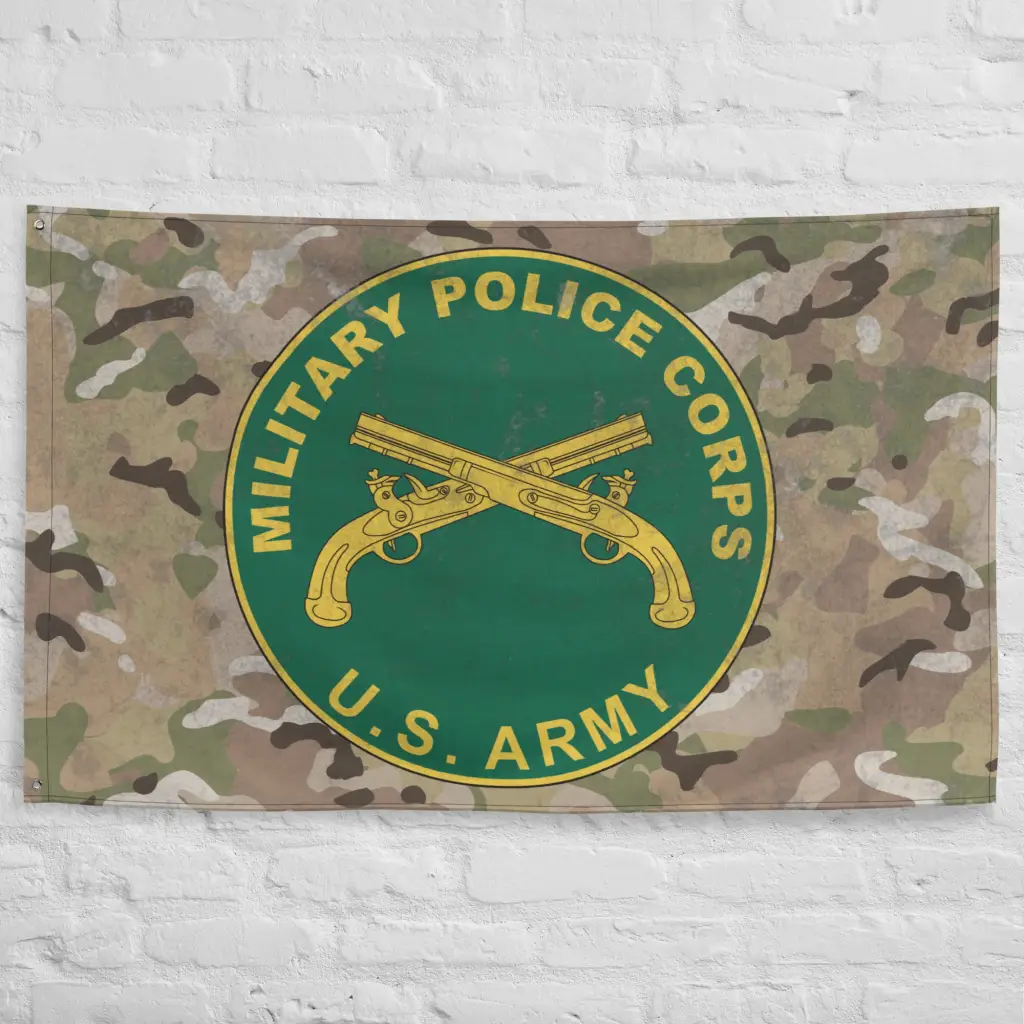 U.S. Army Military Police (MP) Corps Indoor Wall Flag - Image 4