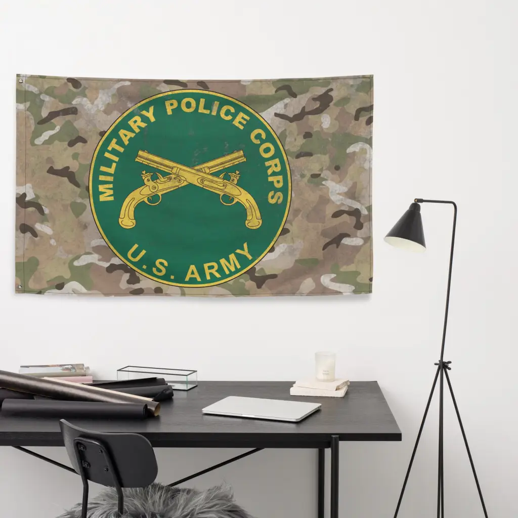 U.S. Army Military Police (MP) Corps Indoor Wall Flag - Image 5