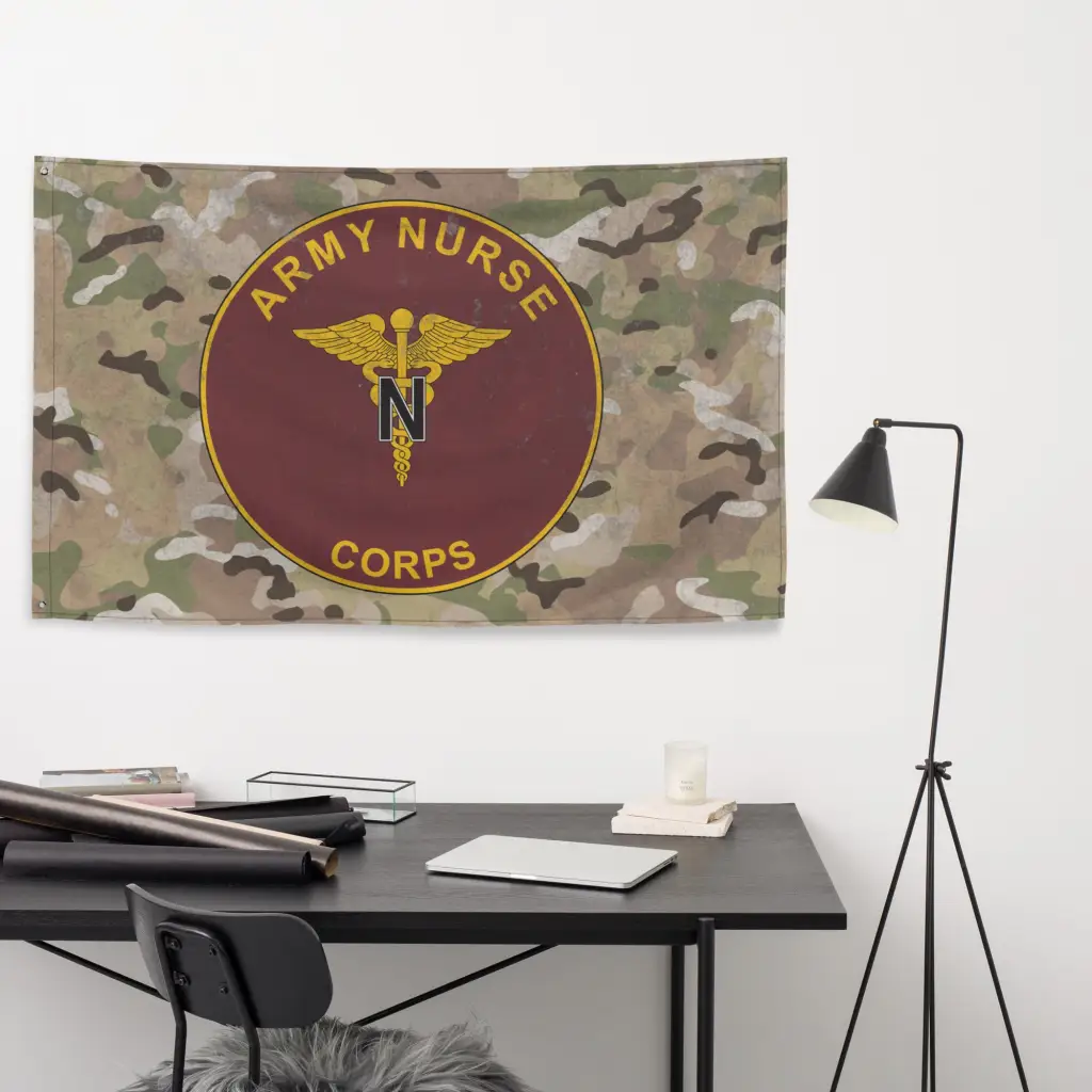 U.S. Army Nurse Corps Branch Plaque Indoor Wall Flag - Image 5