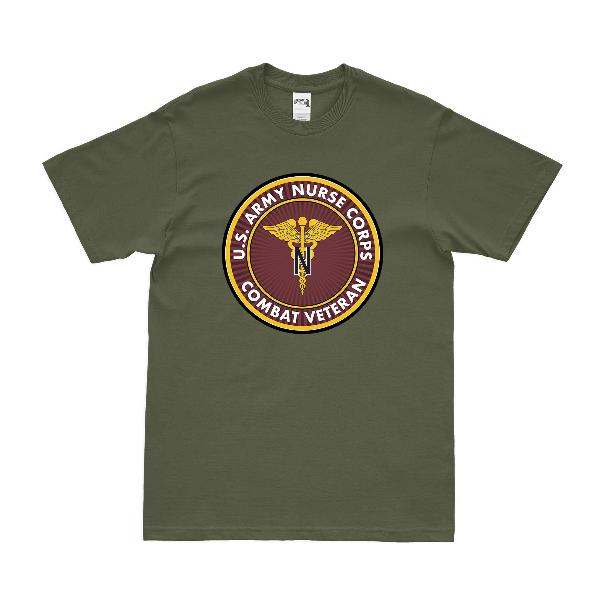 U.S. Army Nurse Corps Combat Veteran T-Shirt - Image 2