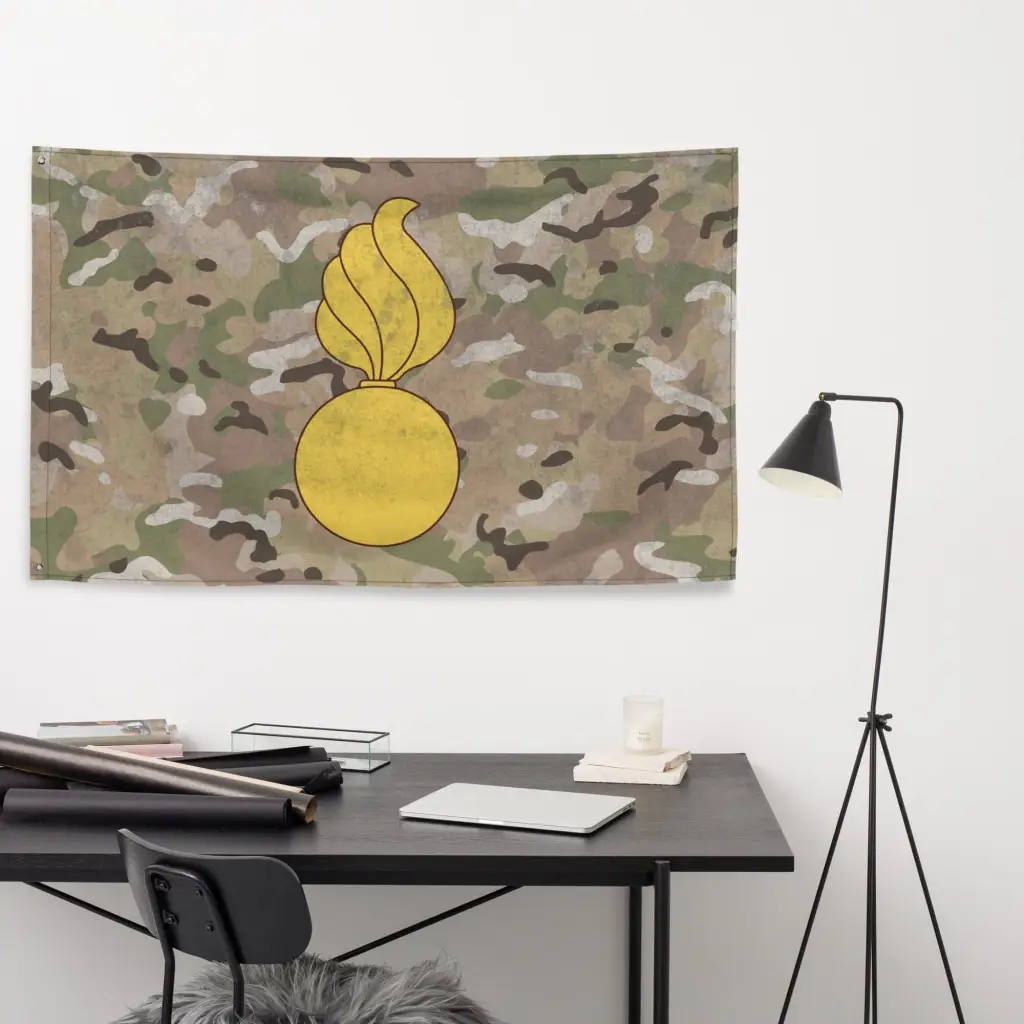 U.S. Army Ordnance Corps Branch Emblem Indoor Wall Flag - Image 5