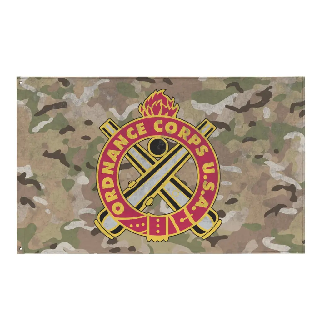 U.S. Army Ordnance Corps Branch Insignia Indoor Wall Flag