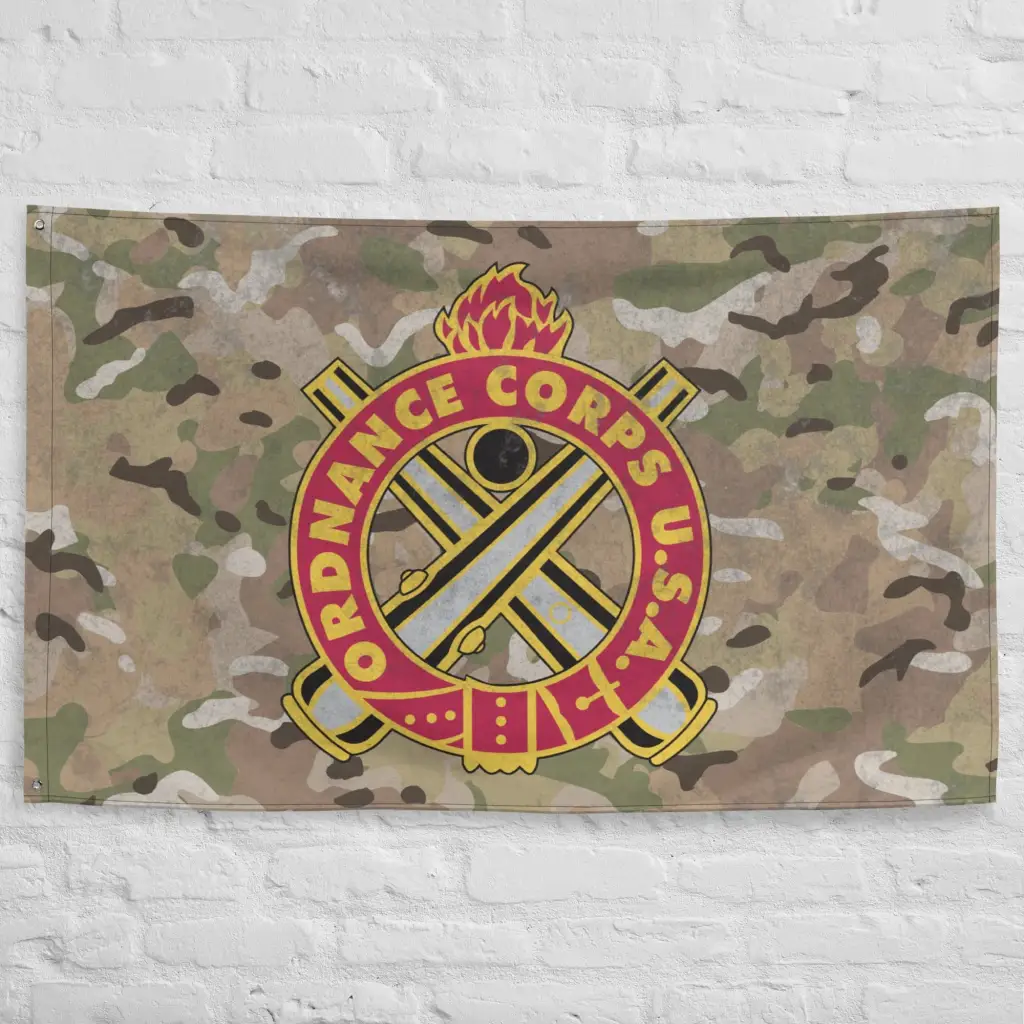 U.S. Army Ordnance Corps Branch Insignia Indoor Wall Flag - Image 4