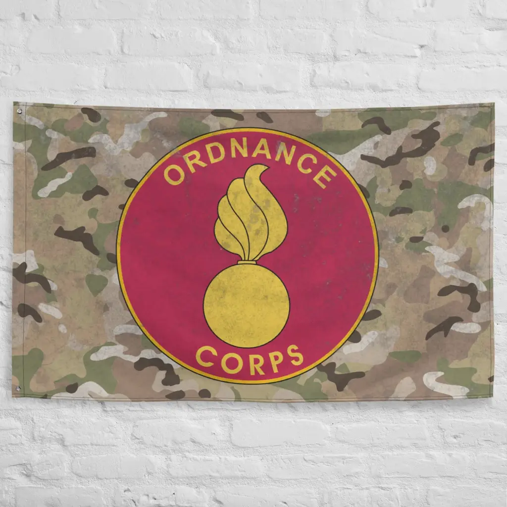 U.S. Army Ordnance Corps Branch Plaque Indoor Wall Flag - Image 4