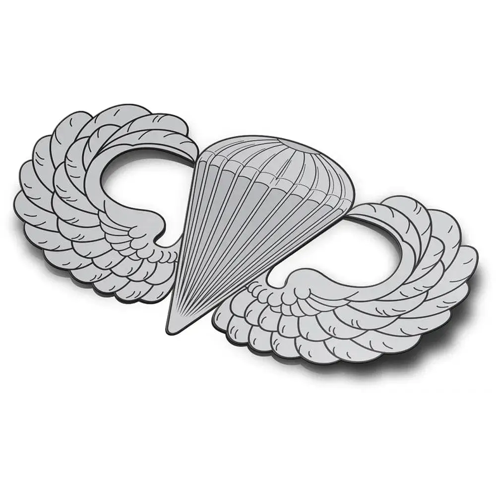U.S. Army Parachutist Paratrooper Badge Die-Cut Vinyl Sticker Decal
